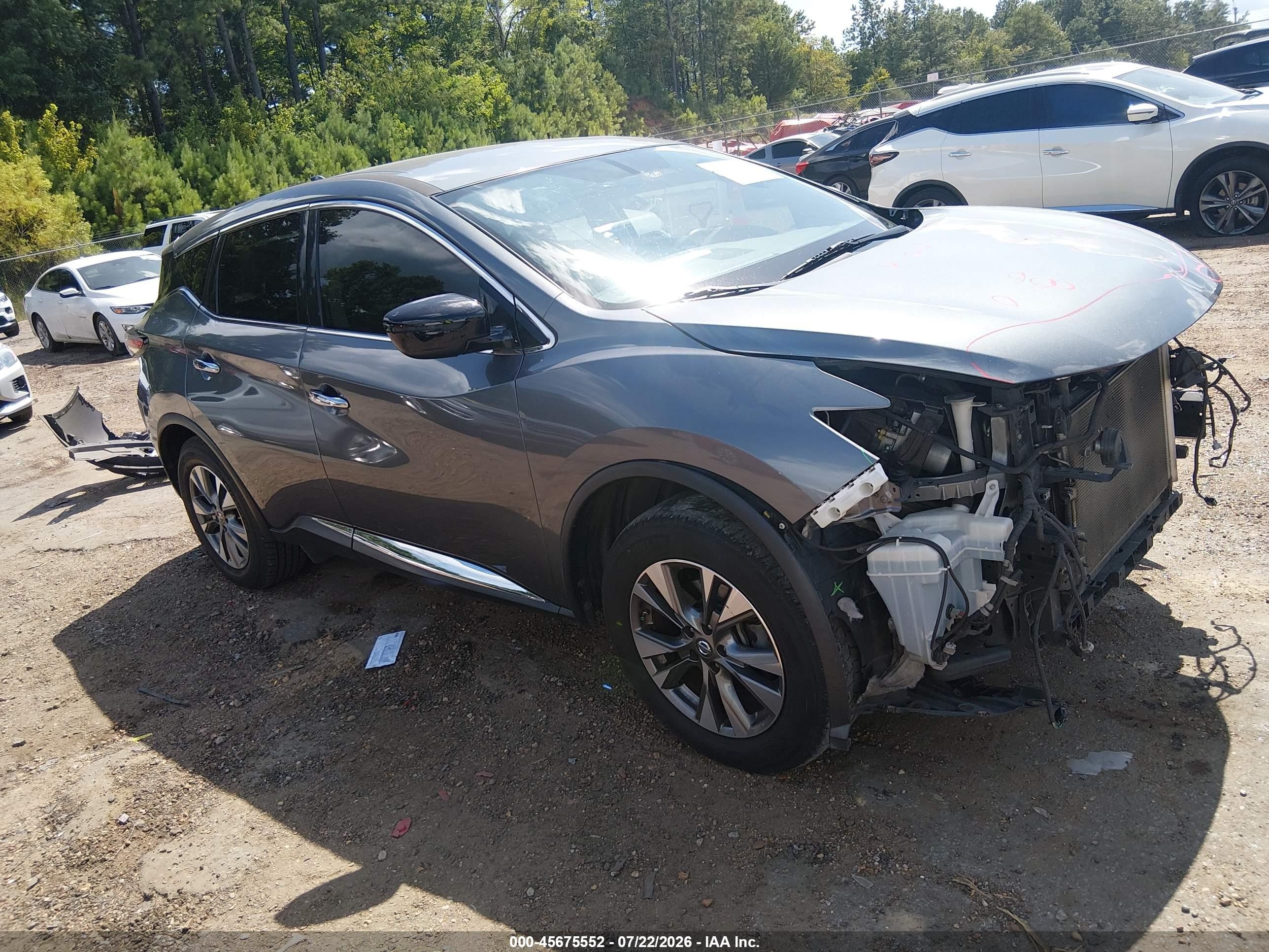 2017 Nissan Murano S, VIN 5N1AZ2MG6HN156387 — Front end