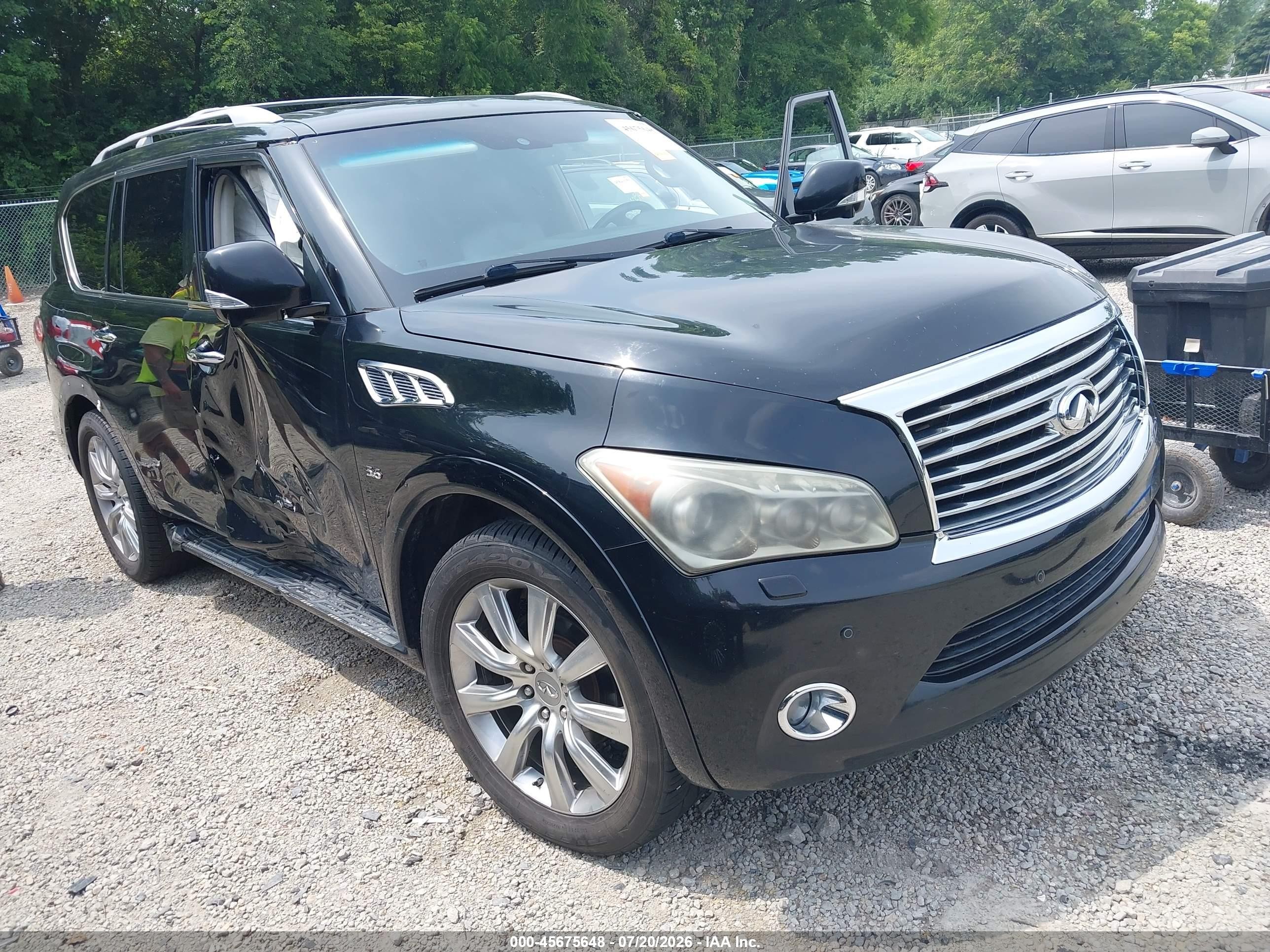 2014 Infiniti QX80, VIN JN8AZ2NE5E9063239 — Side