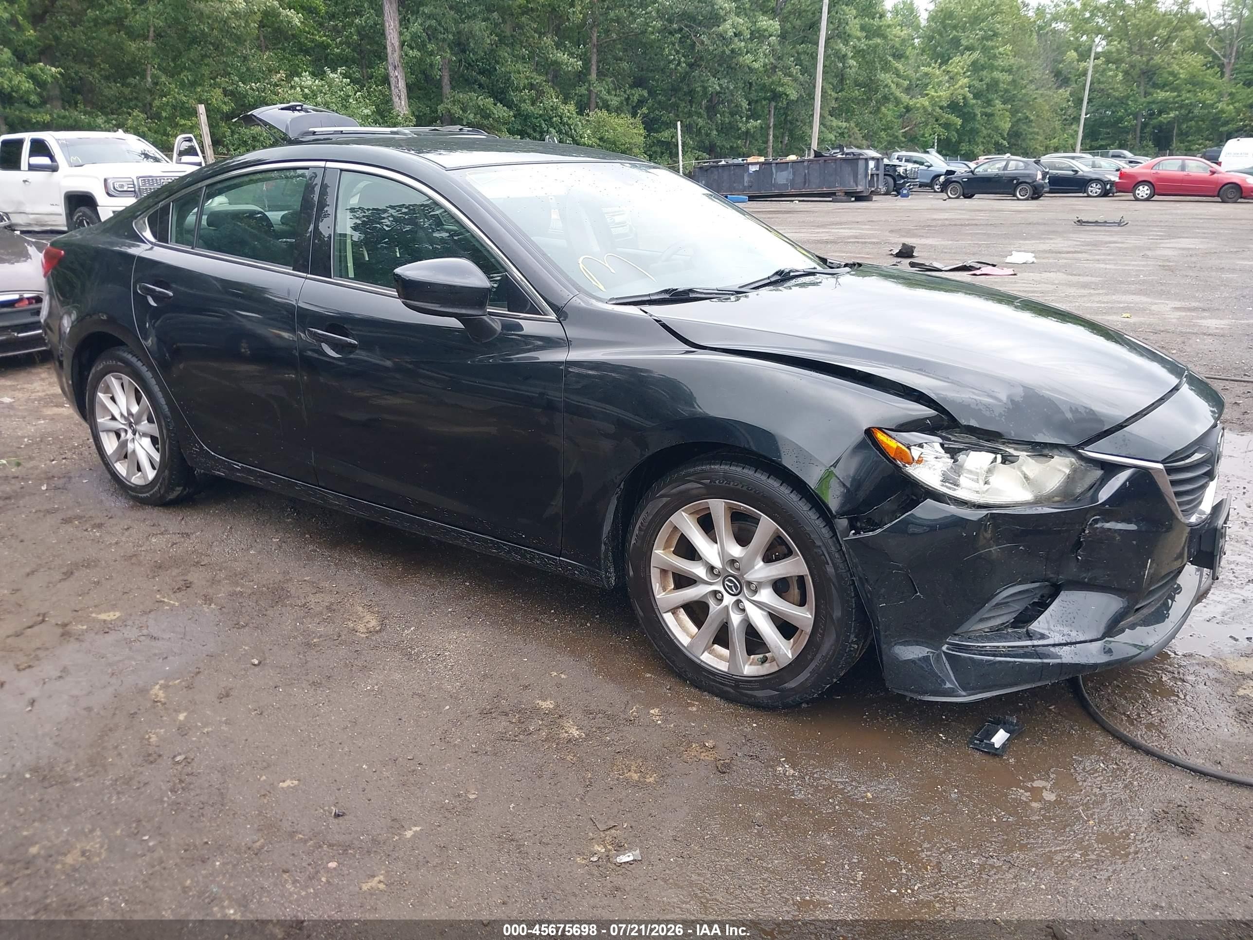 2017 Mazda 6 Sport, VIN JM1GL1U50H1108237 — Front end