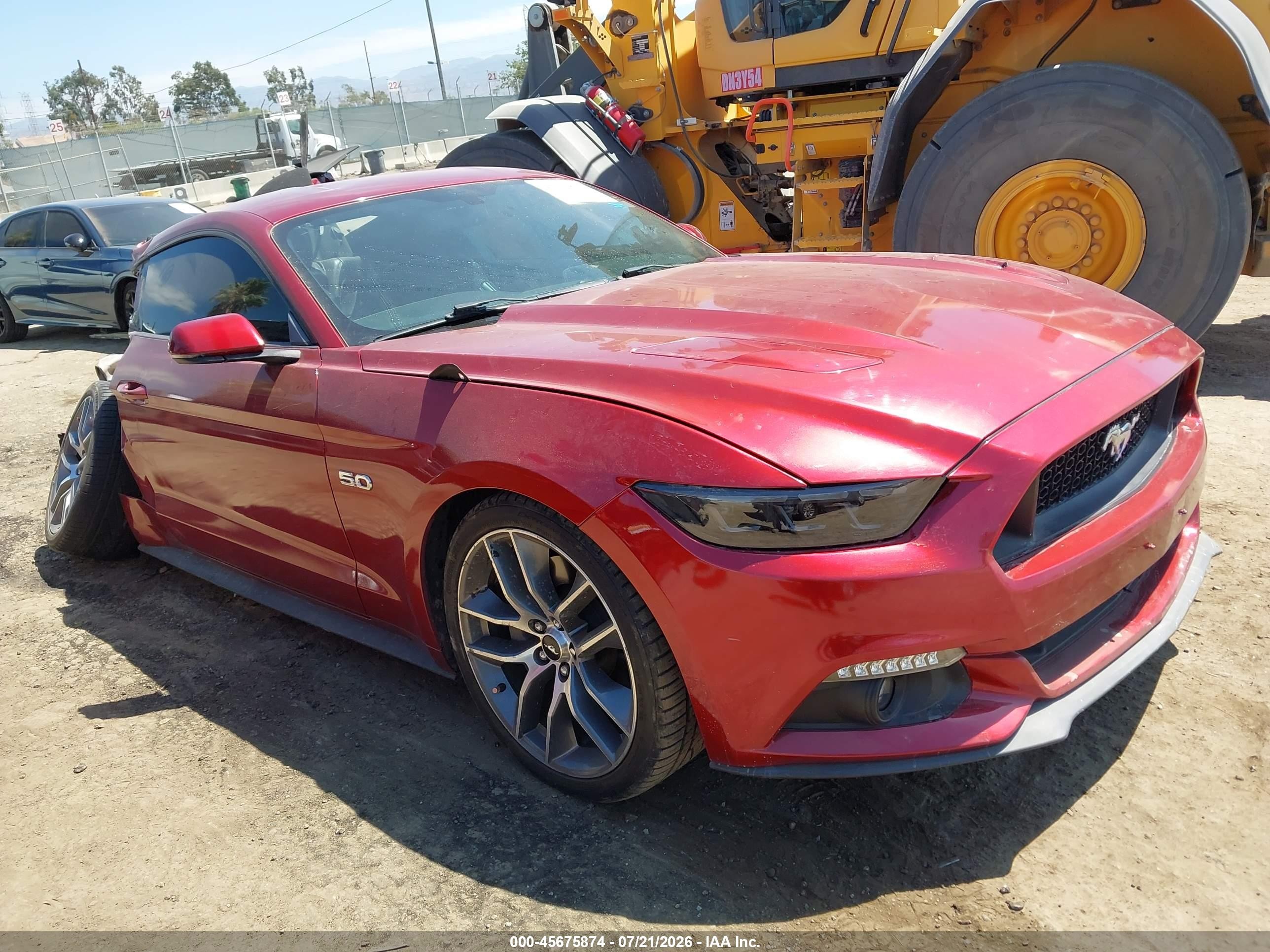 2016 Ford Mustang GT Premium, VIN 1FA6P8CF6G5206530 — Rear end