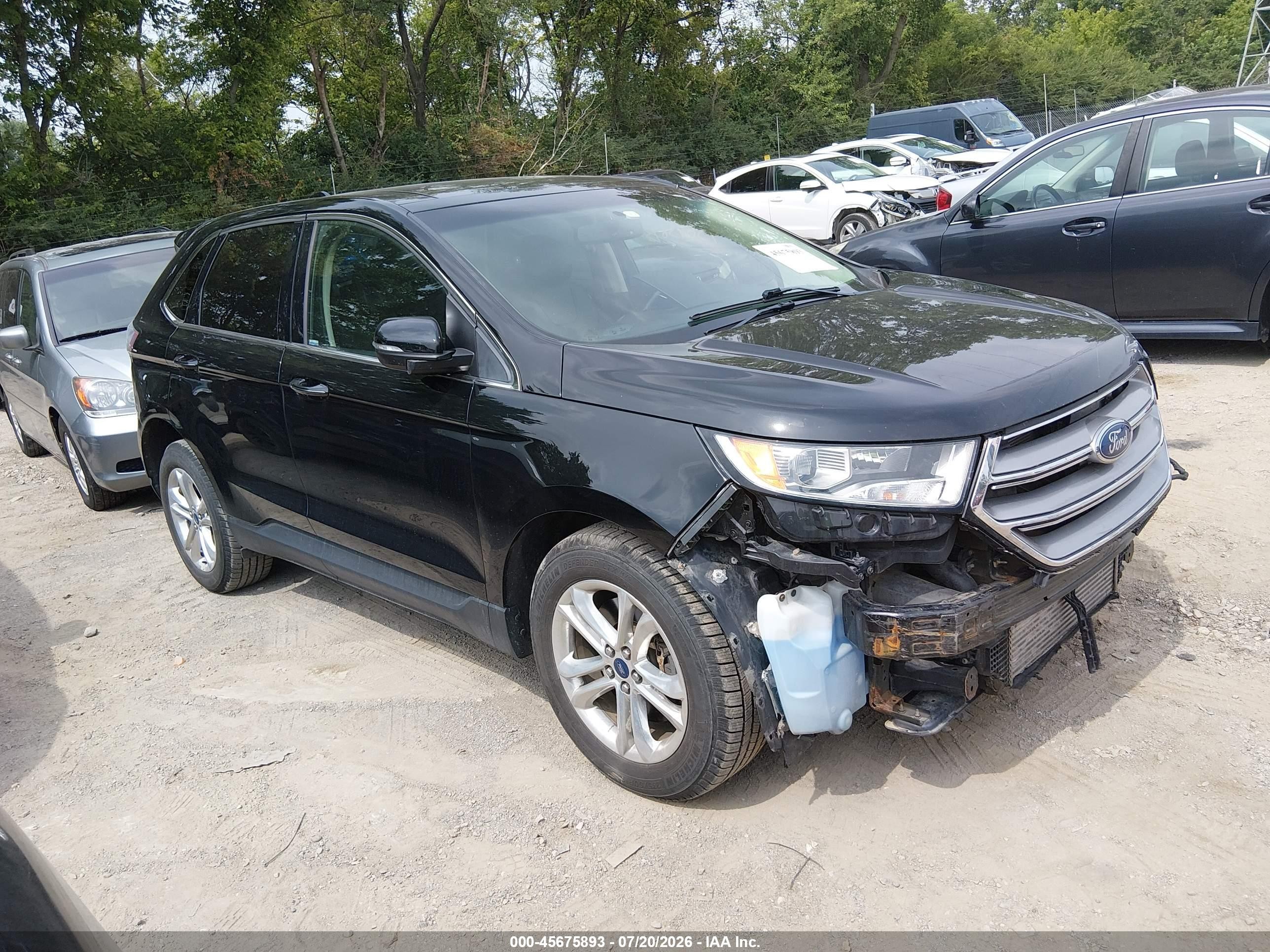 2017 Ford Edge Titanium, VIN 2FMPK4K91HBB78680 — Front end