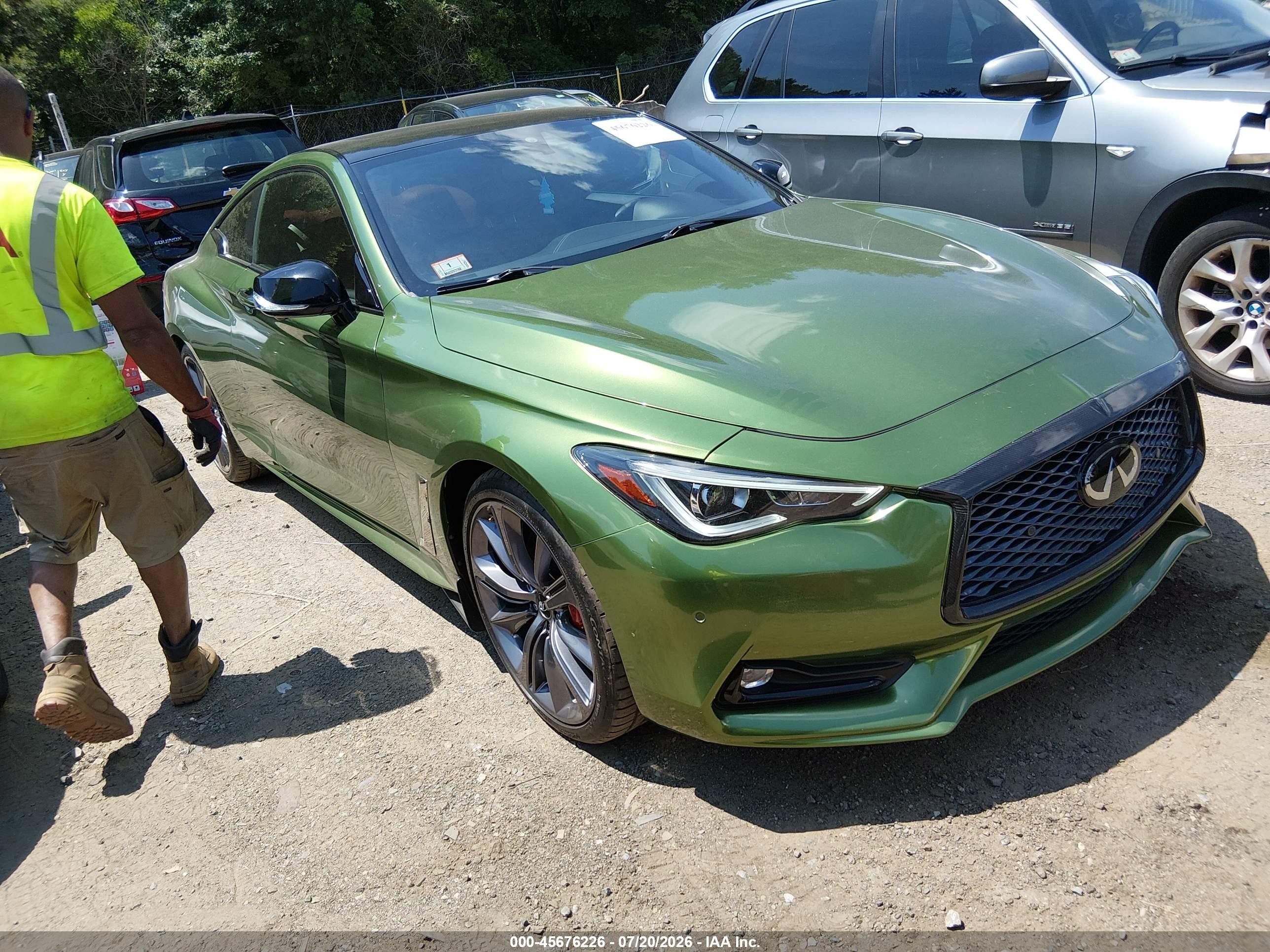 2019 Infiniti Q60 Red Sport 400, VIN JN1FV7EL2KM440453 — Water / flood