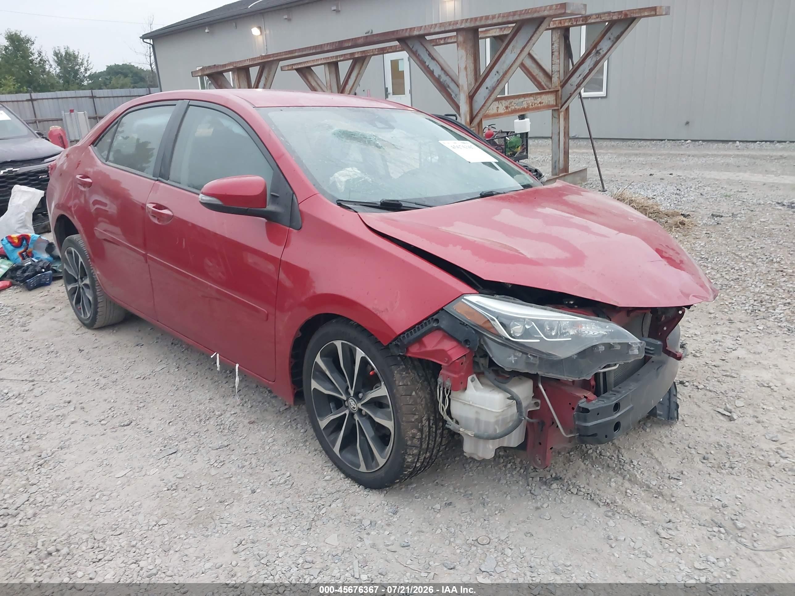 2019 Toyota Corolla LE, VIN 2T1BURHE3KC198096 — Front end