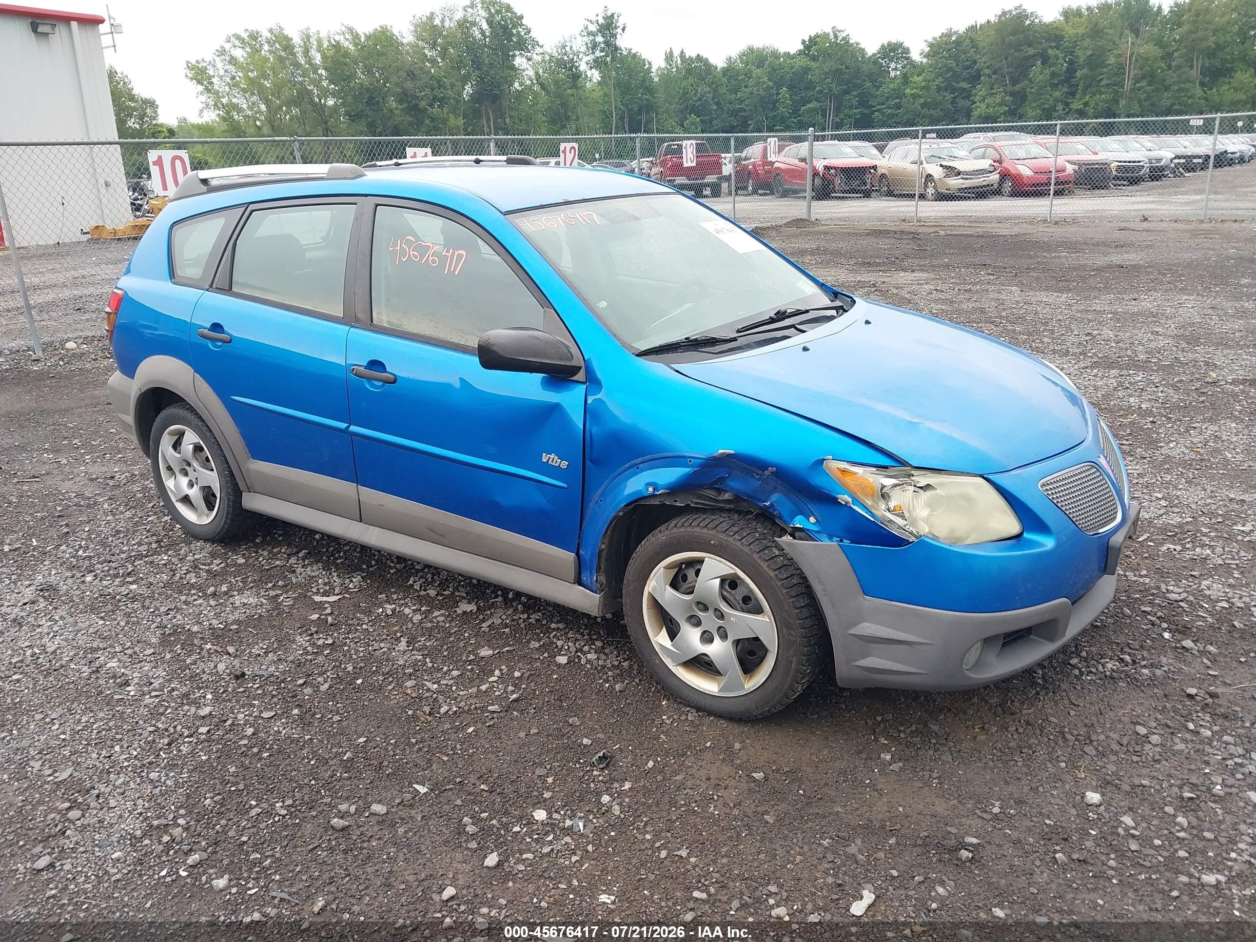 2007 Pontiac Vibe, VIN 5Y2SL65857Z400157 — Front end