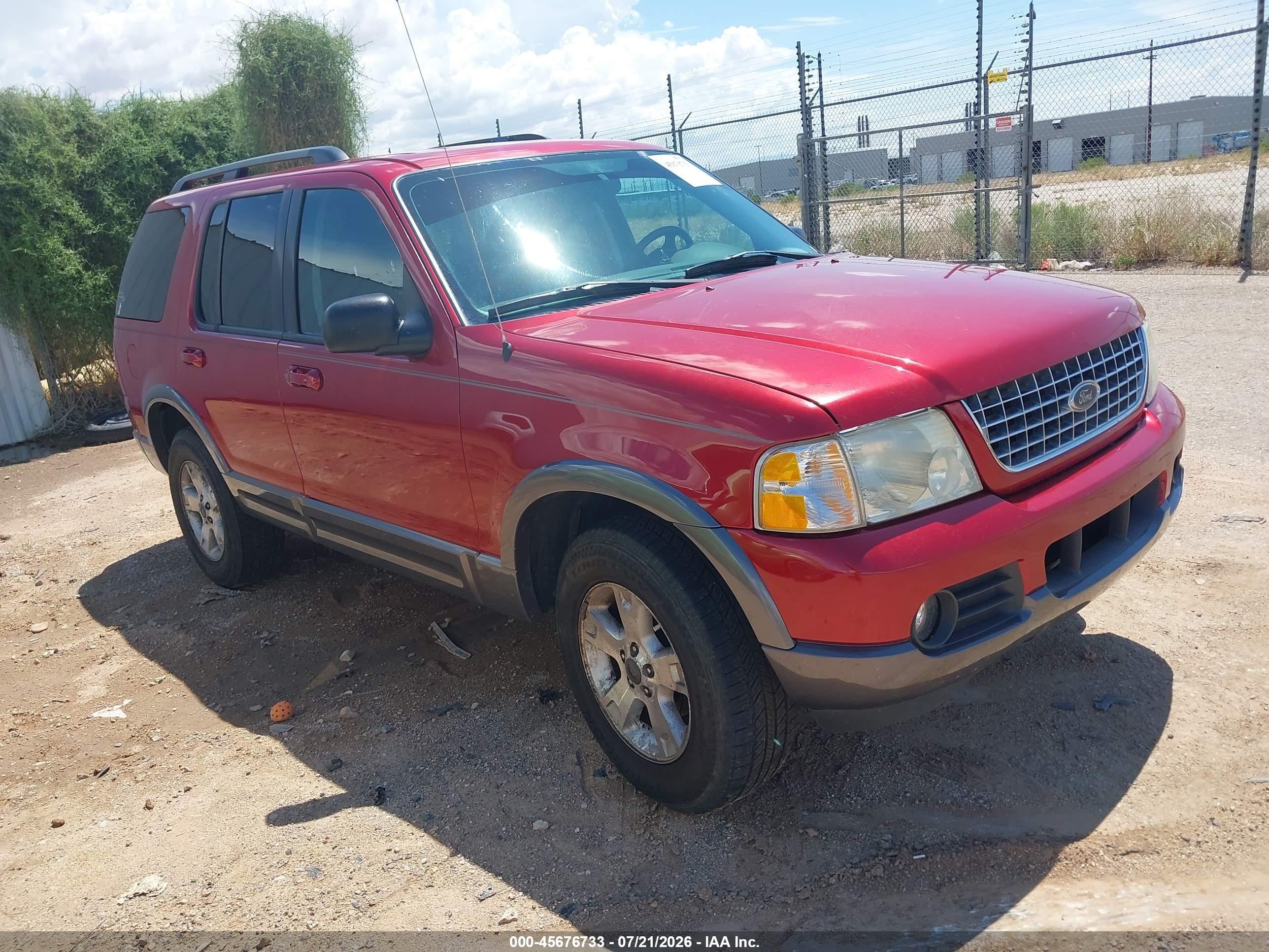 2003 Ford Explorer XLT, VIN 1FMZU73K93ZA34290 — Normal wear