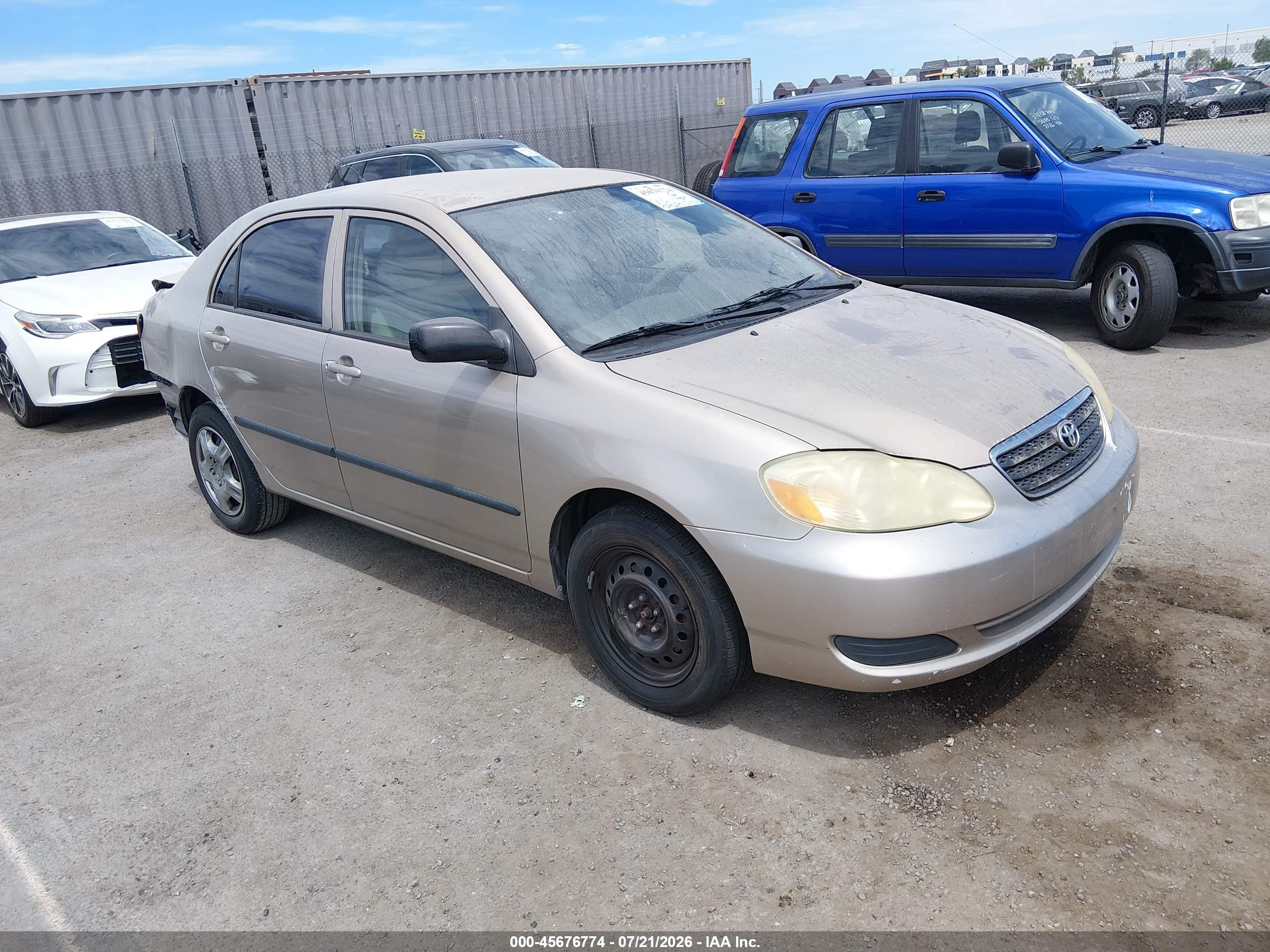 2005 Toyota Corolla LE, VIN 1NXBR32E25Z395481 — Rear end