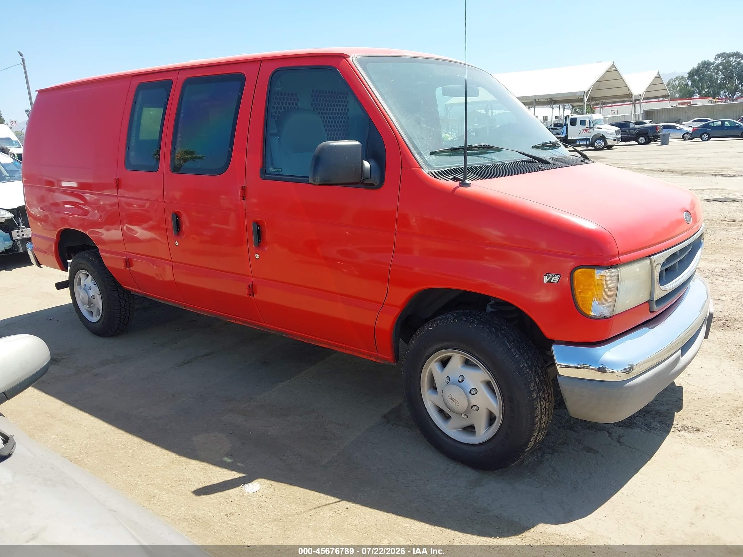 2001 Ford Econoline Cargo, VIN 1FTNE24L91HA85995 — Not stated