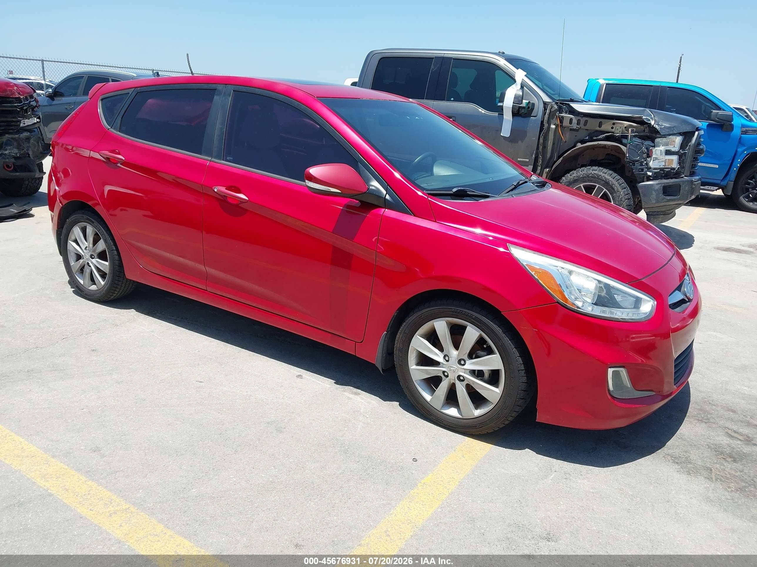 2014 Hyundai Accent SE, VIN KMHCU5AE1EU153037 — Обычный износ
