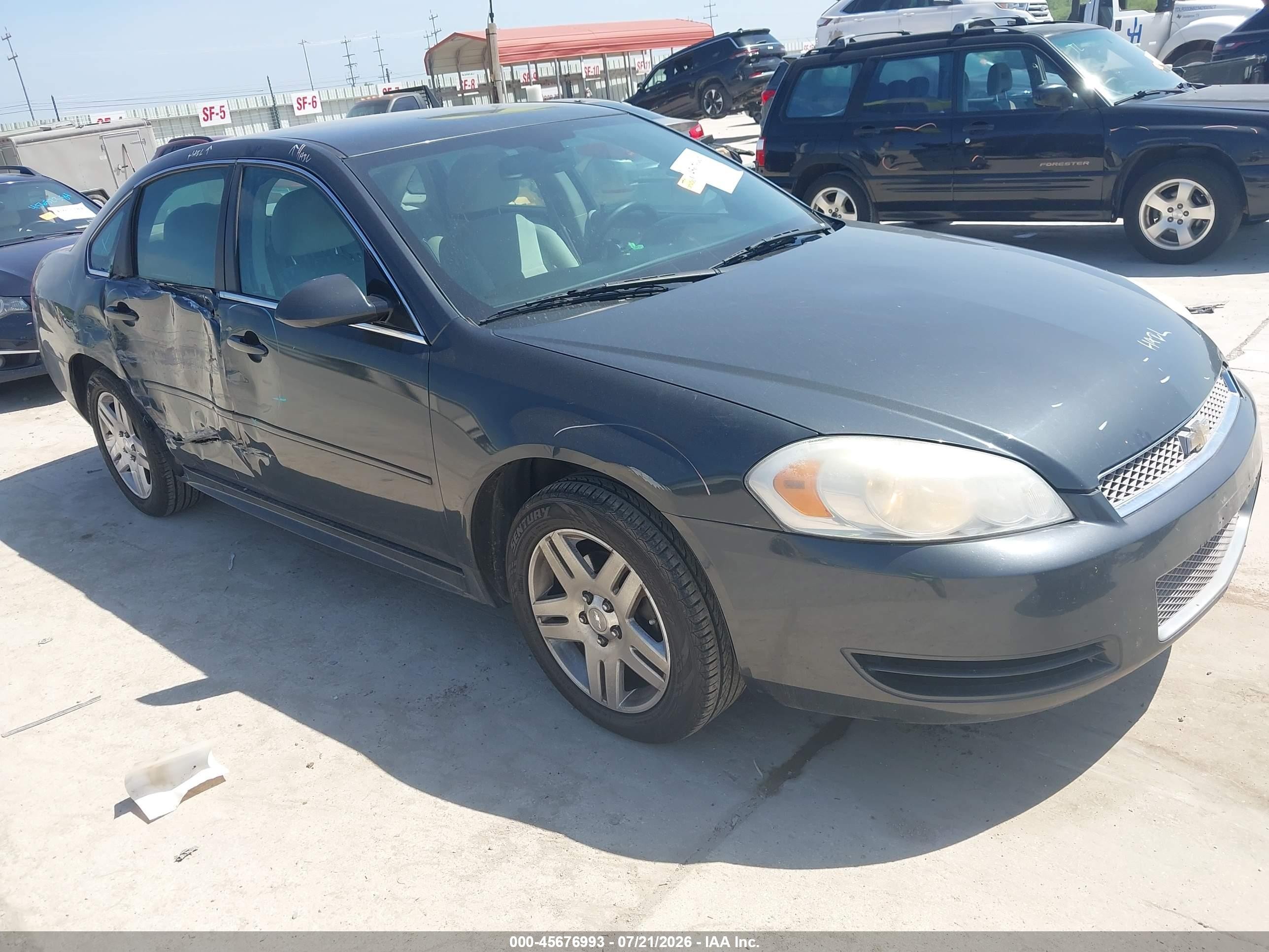 2012 Chevrolet Impala LT Fleet, VIN 2G1WG5E39C1248478 — Side