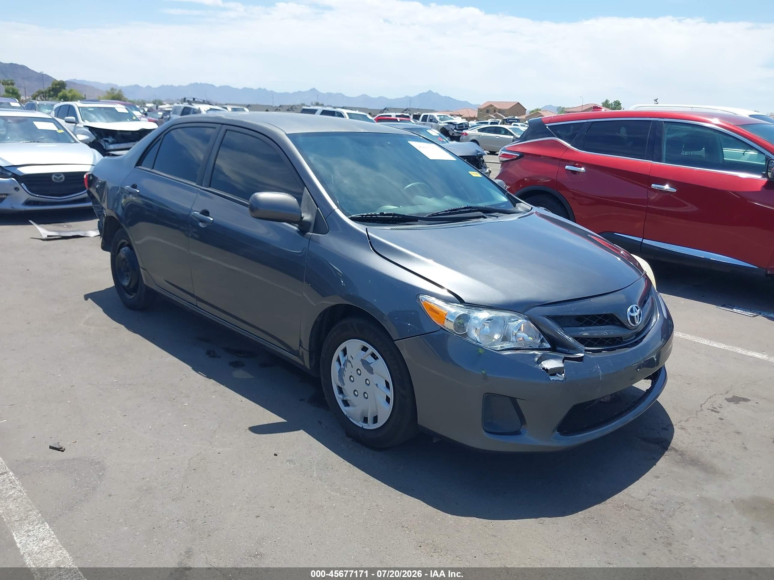 2011 Toyota Corolla LE, VIN JTDBU4EEXB9160975 — Rear end