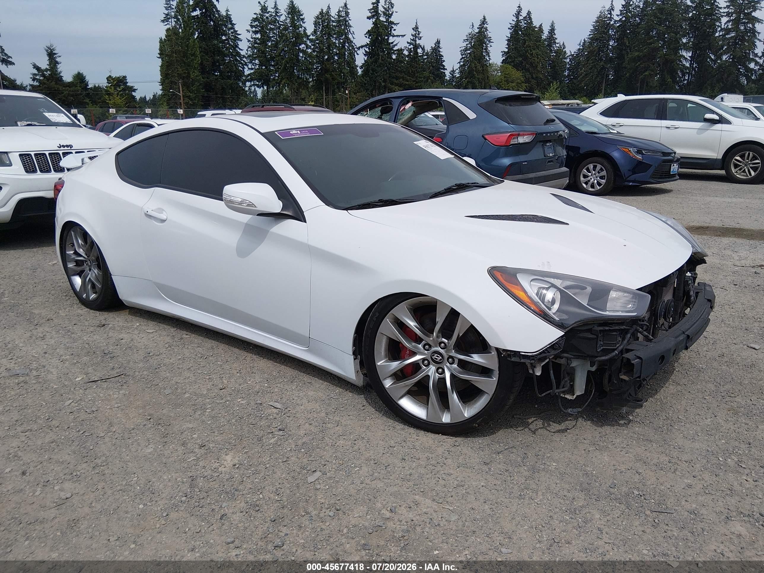 2015 Hyundai Genesis Coupe Ultimate, VIN KMHHU6KJ3FU129072 — Front end