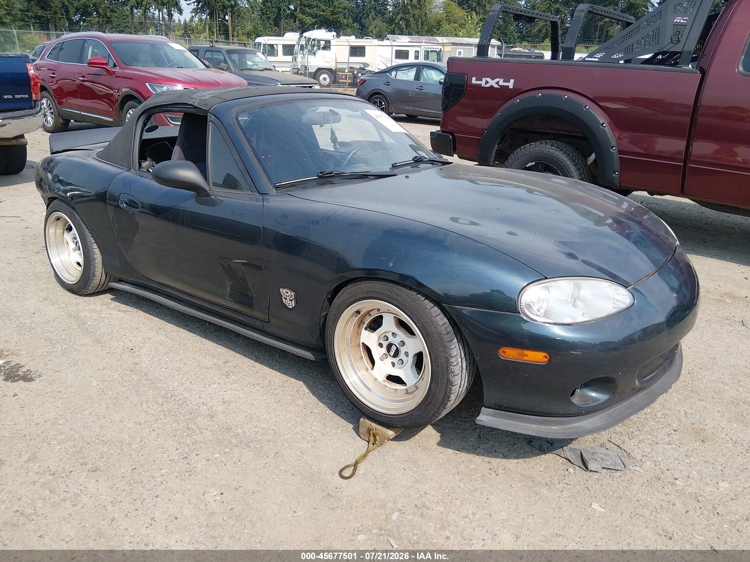 2005 Mazda MX-5 Miata LS, VIN JM1NB353X50414284 — Rear end