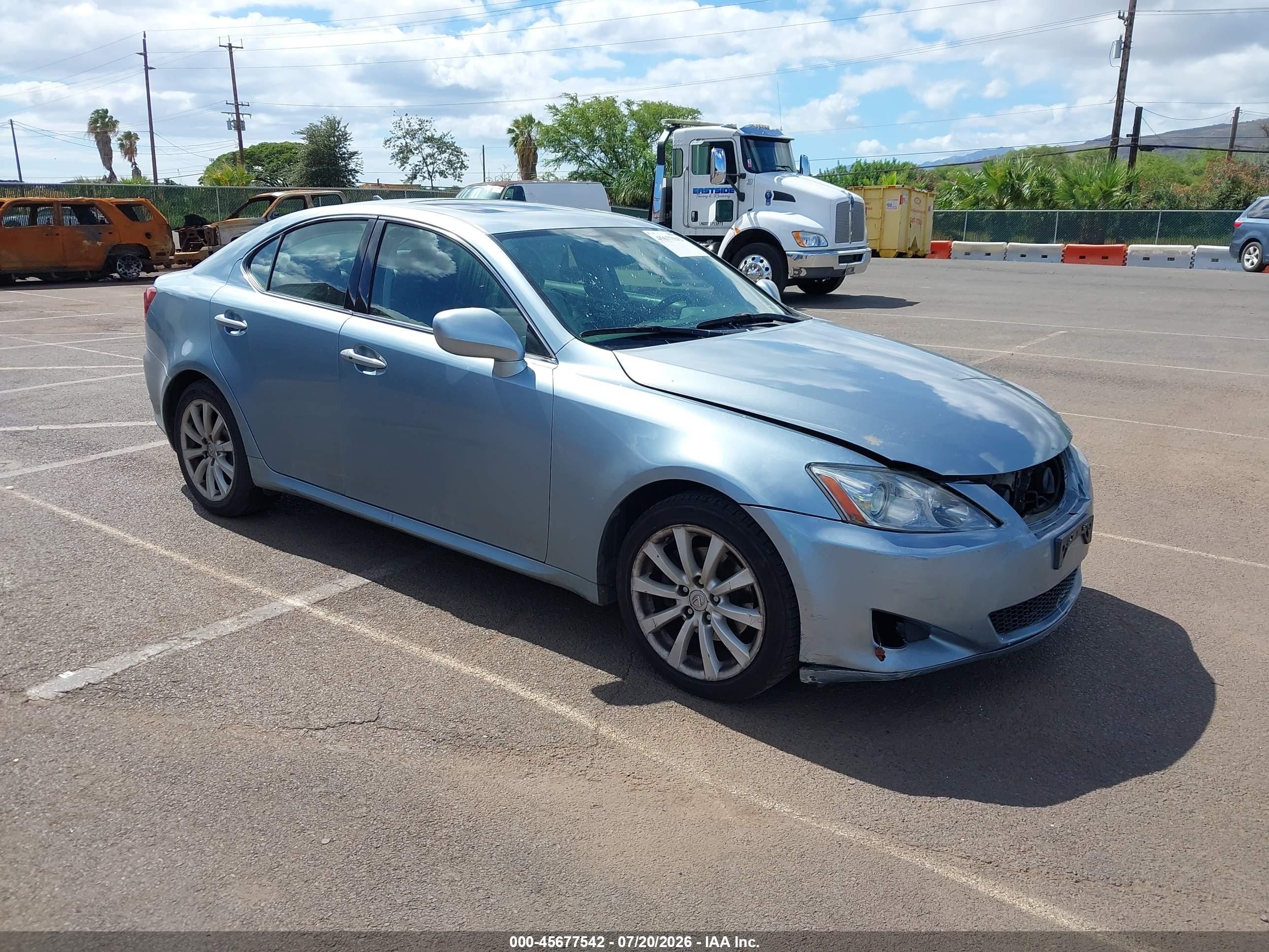 2008 Lexus IS 250, VIN JTHBK262185054671 — Front end