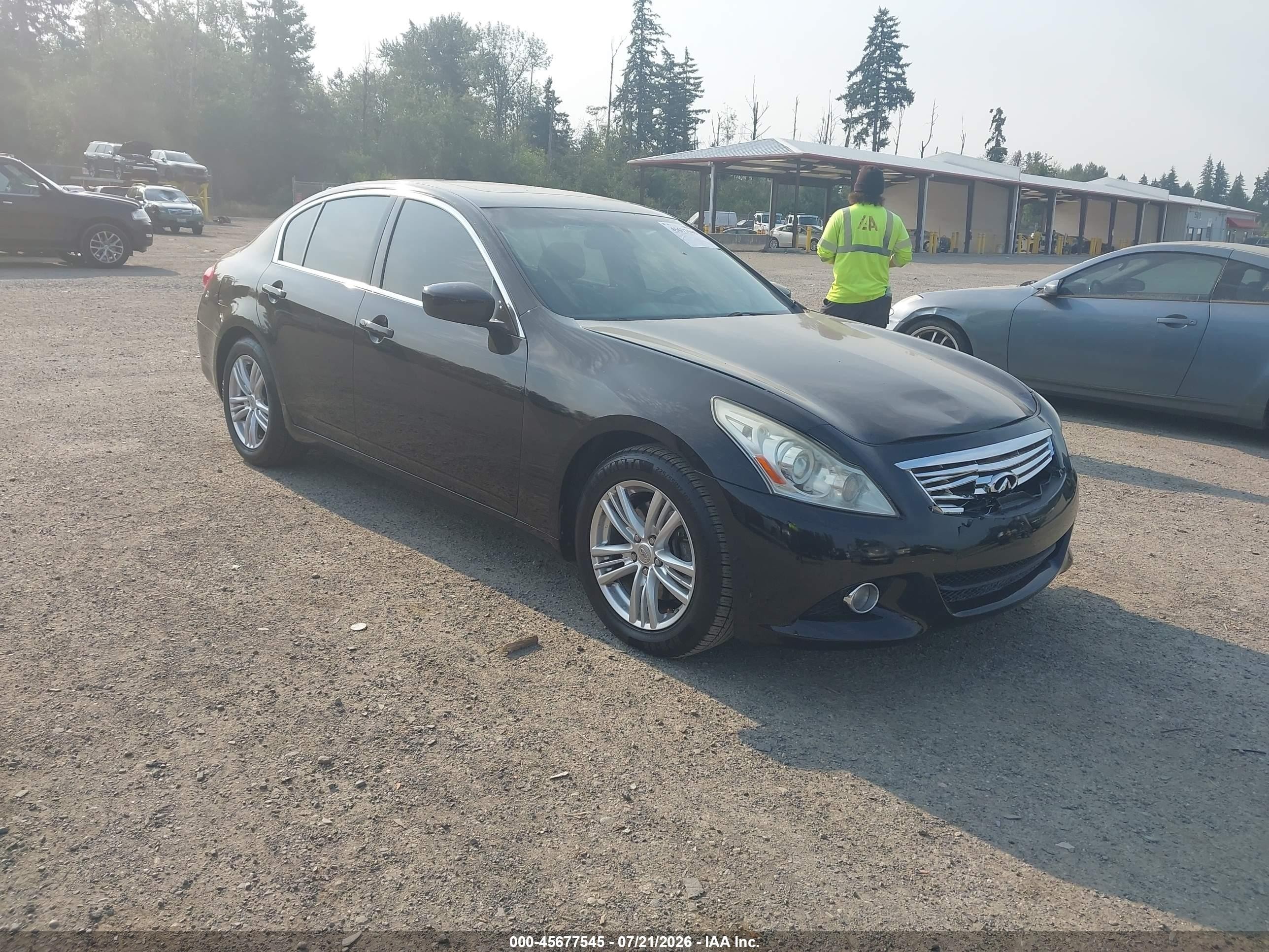 2011 Infiniti G25, VIN JN1DV6APXBM830582 — Front end