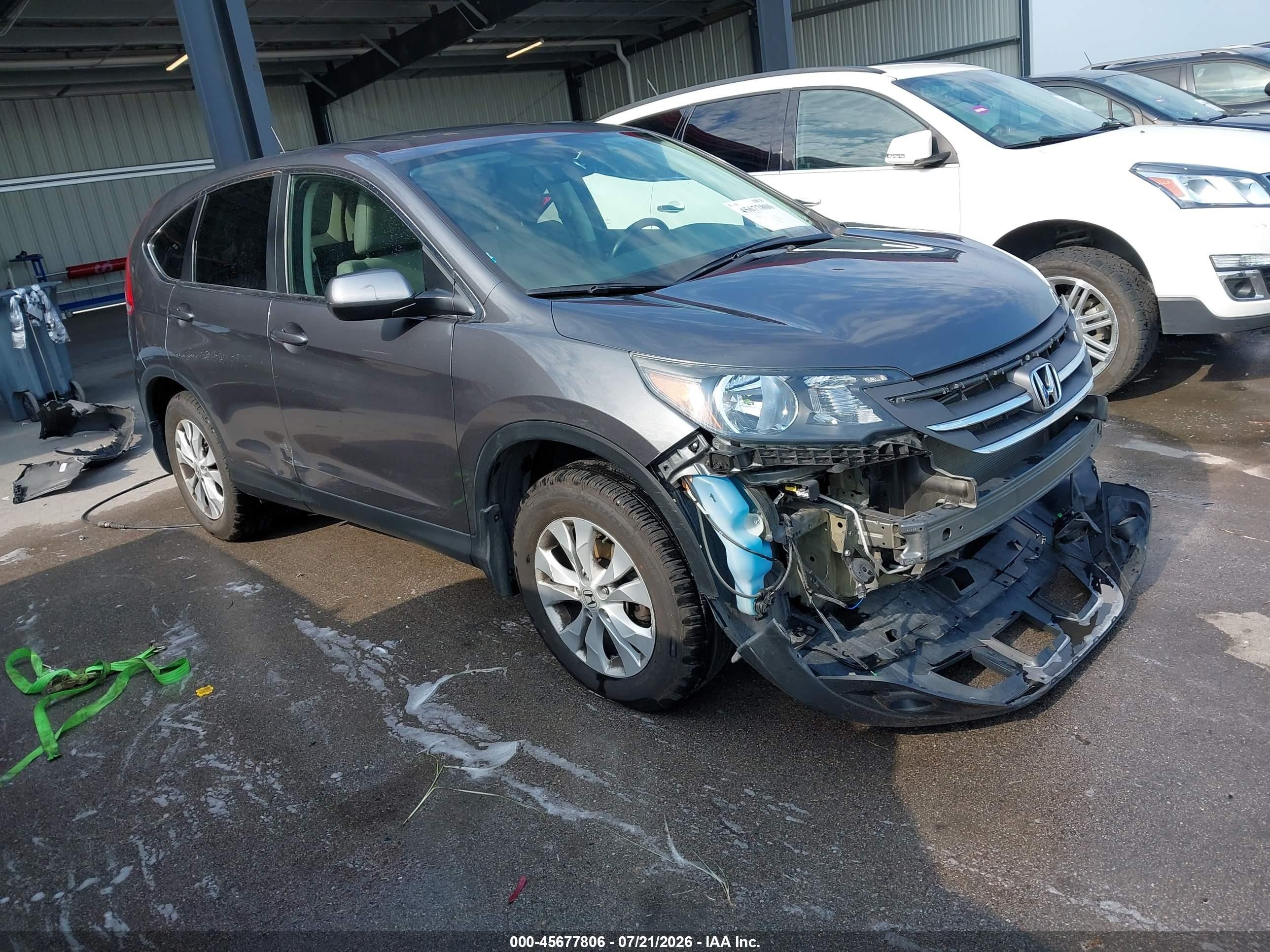 2013 Honda CR-V EX, VIN 2HKRM4H54DH621690 — Front end
