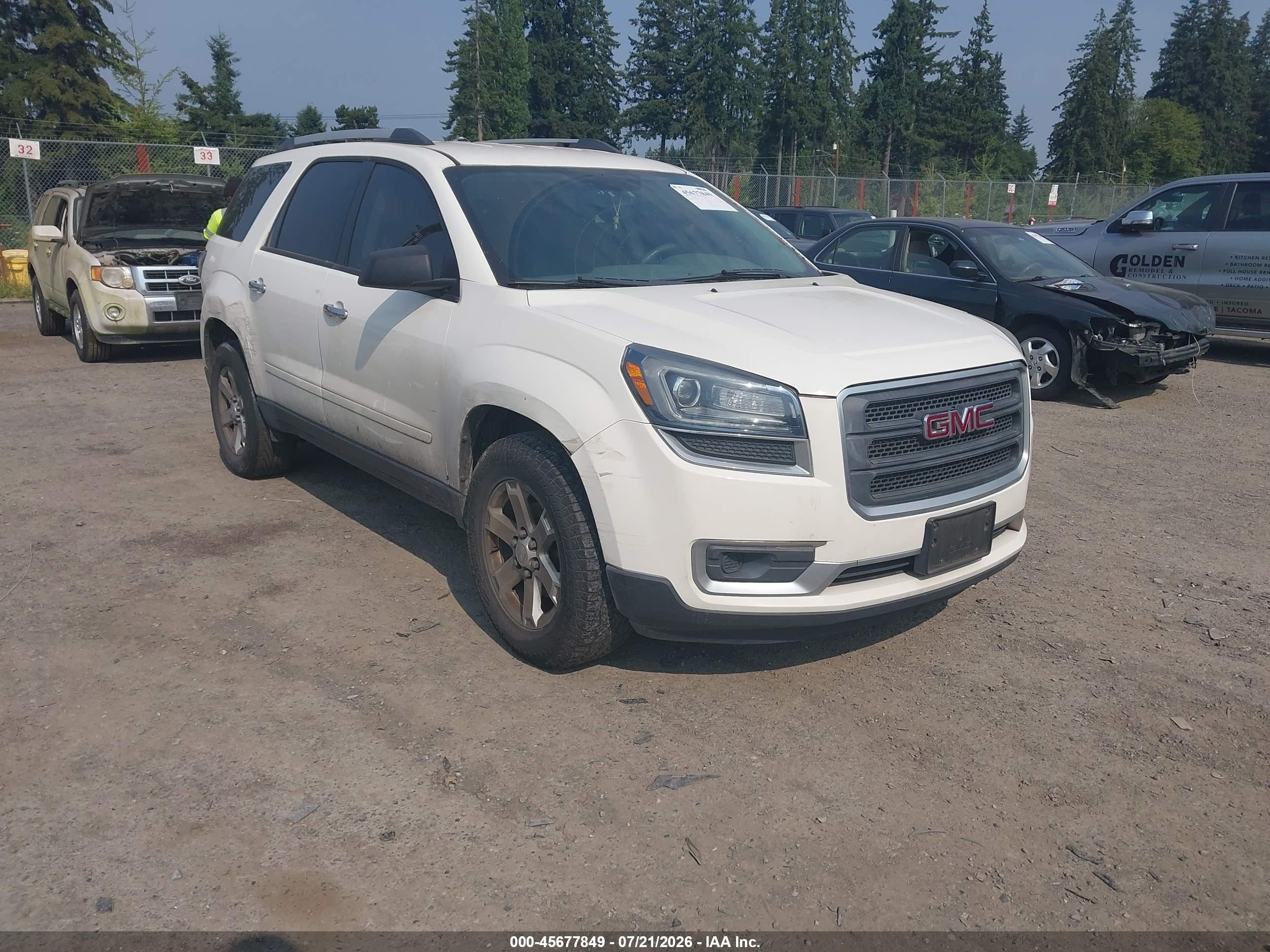 2015 GMC Acadia SLE, VIN 1GKKRPKD5FJ199612 — Normal wear