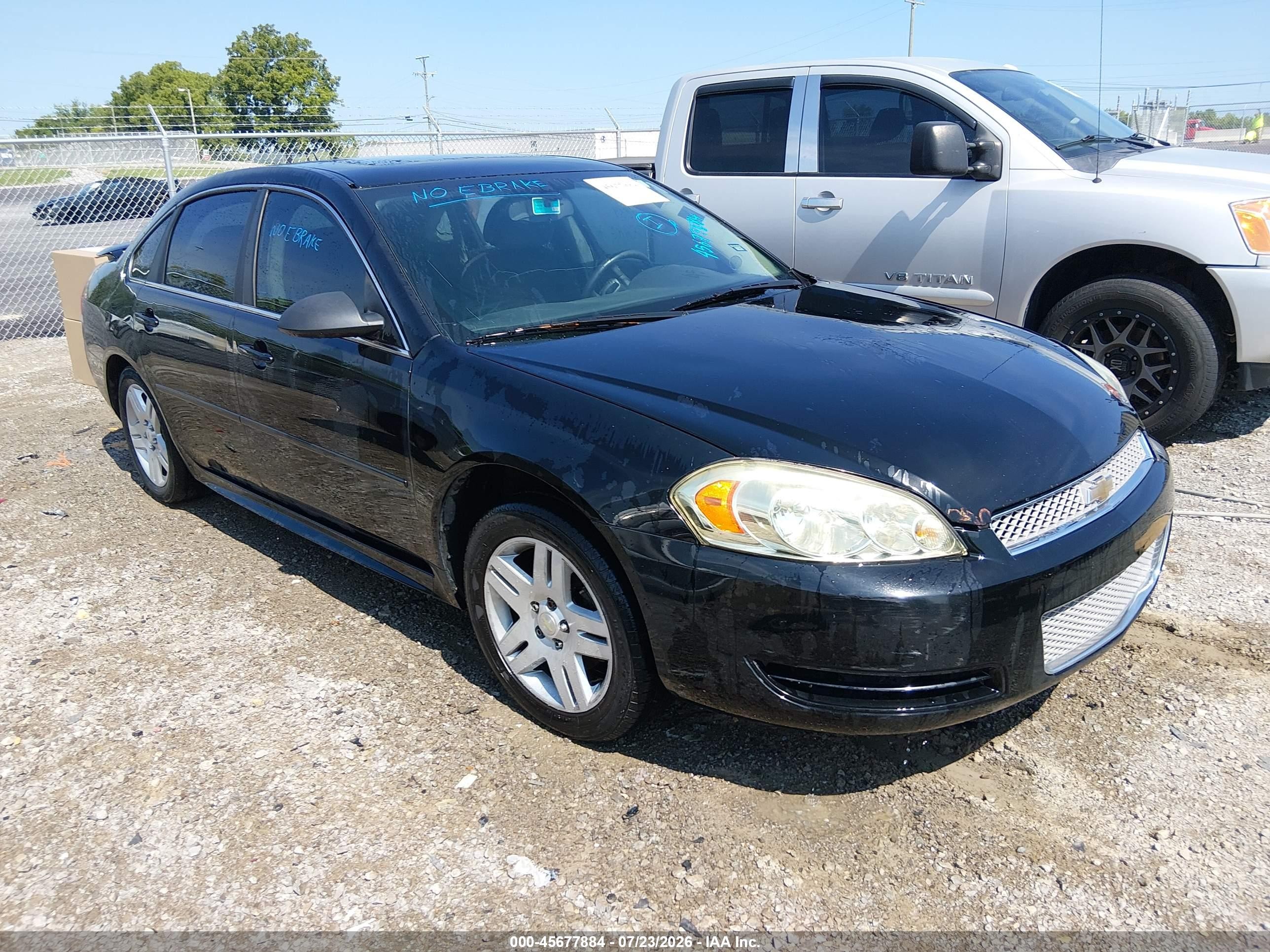 2012 Chevrolet Impala LT Fleet, VIN 2G1WG5E38C1127506 — Normal wear