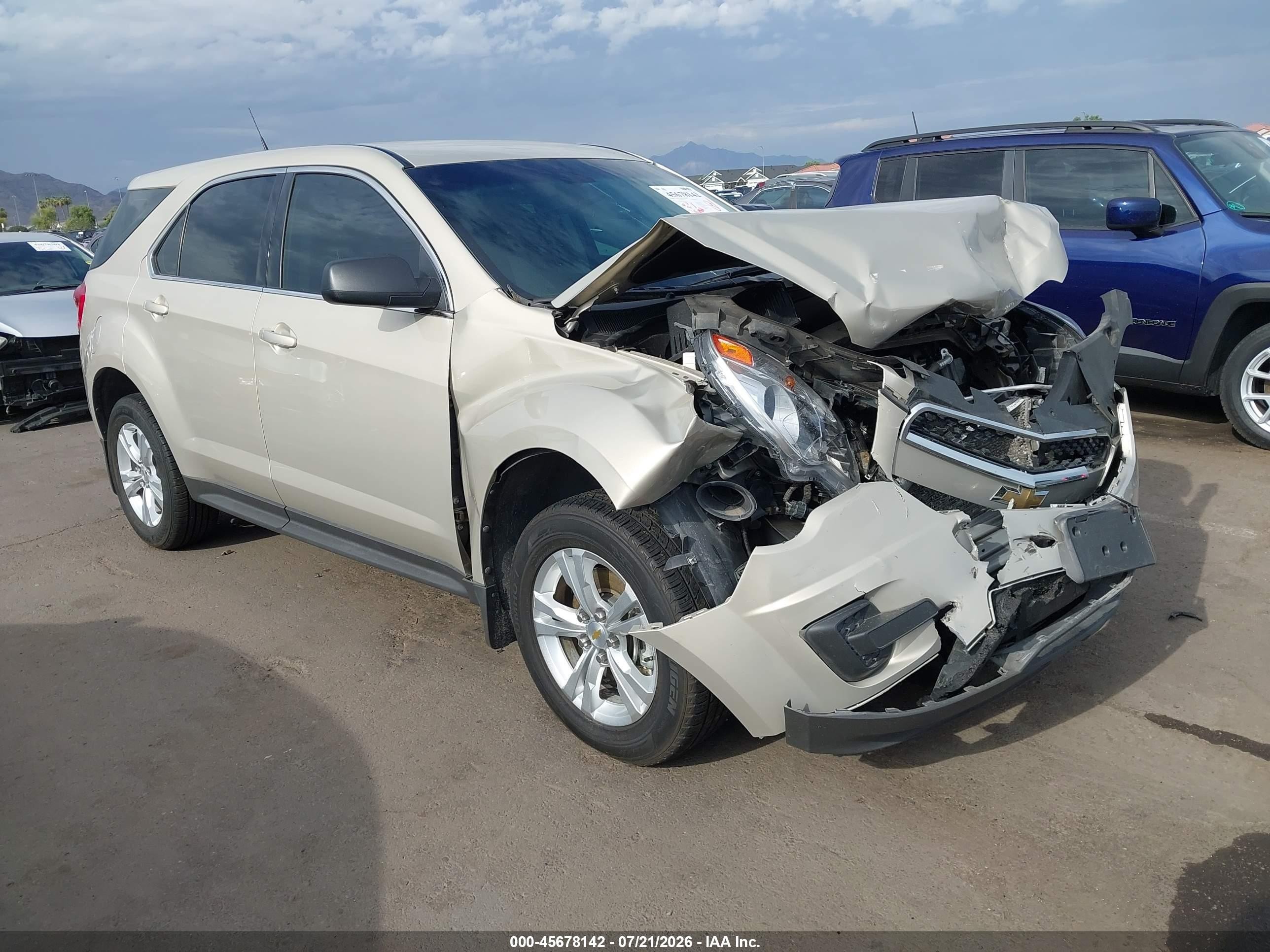 2011 Chevrolet Equinox LS, VIN 2GNALBEC4B1174422 — Front end