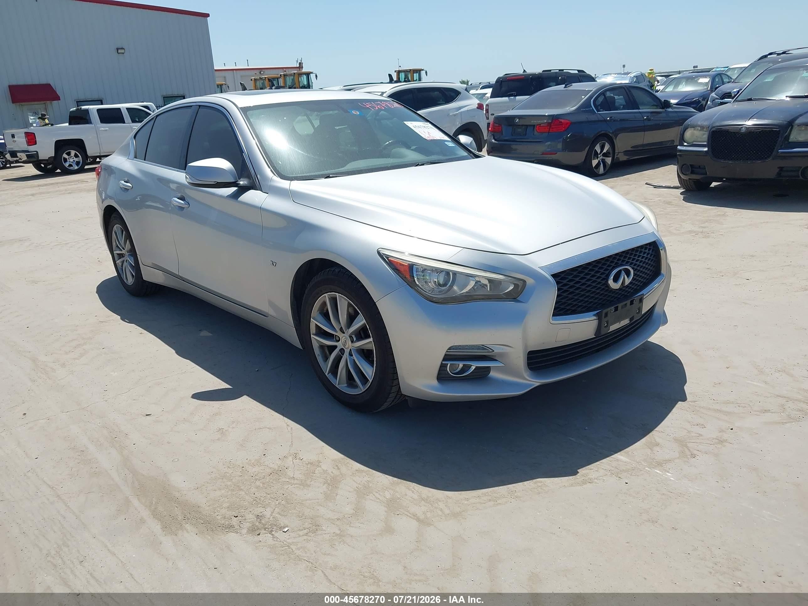 2015 Infiniti Q50 Sport, VIN JN1BV7AP6FM338036 — Normal wear