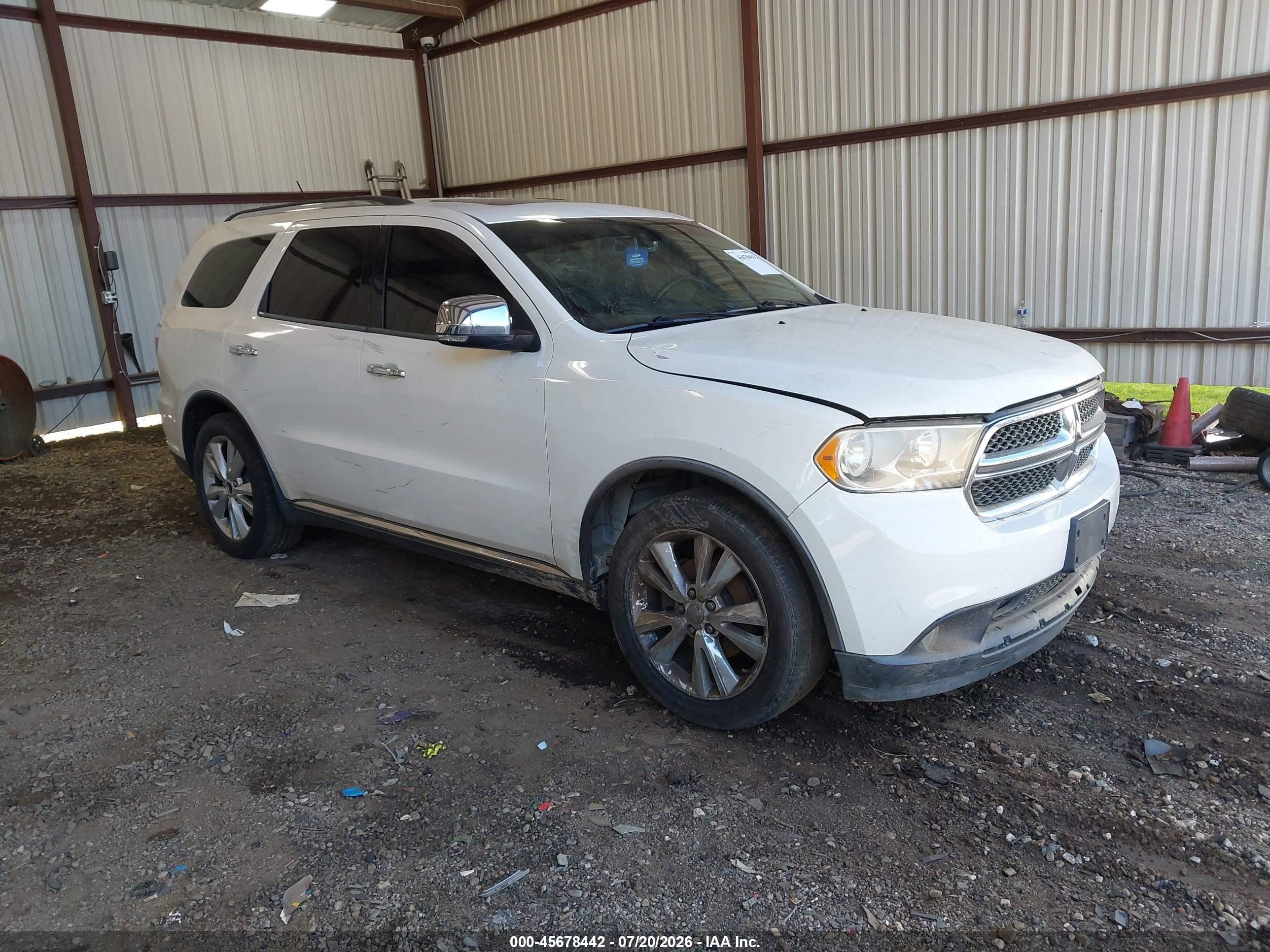 2011 Dodge Durango Crew, VIN 1D4RD4GG2BC598490 — Biohazard / chemical