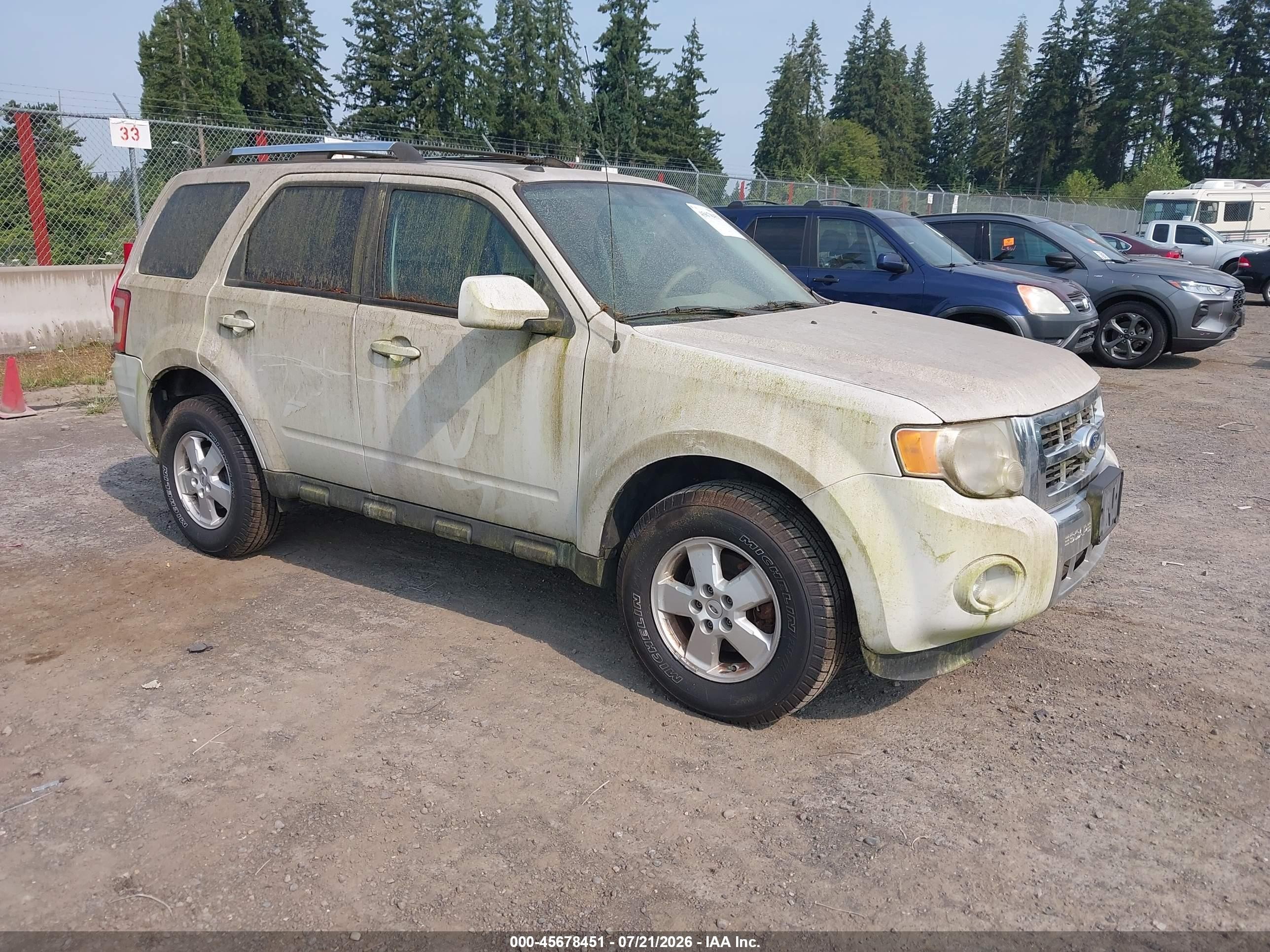 2012 Ford Escape Limited, VIN 1FMCU0E79CKB11836 — Normal wear