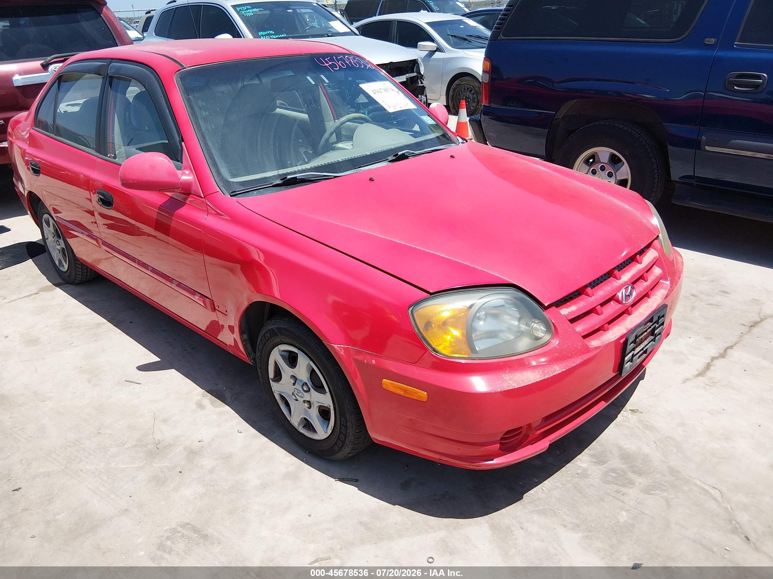2003 Hyundai Accent GL, VIN KMHCG45C63U466723 — Обычный износ