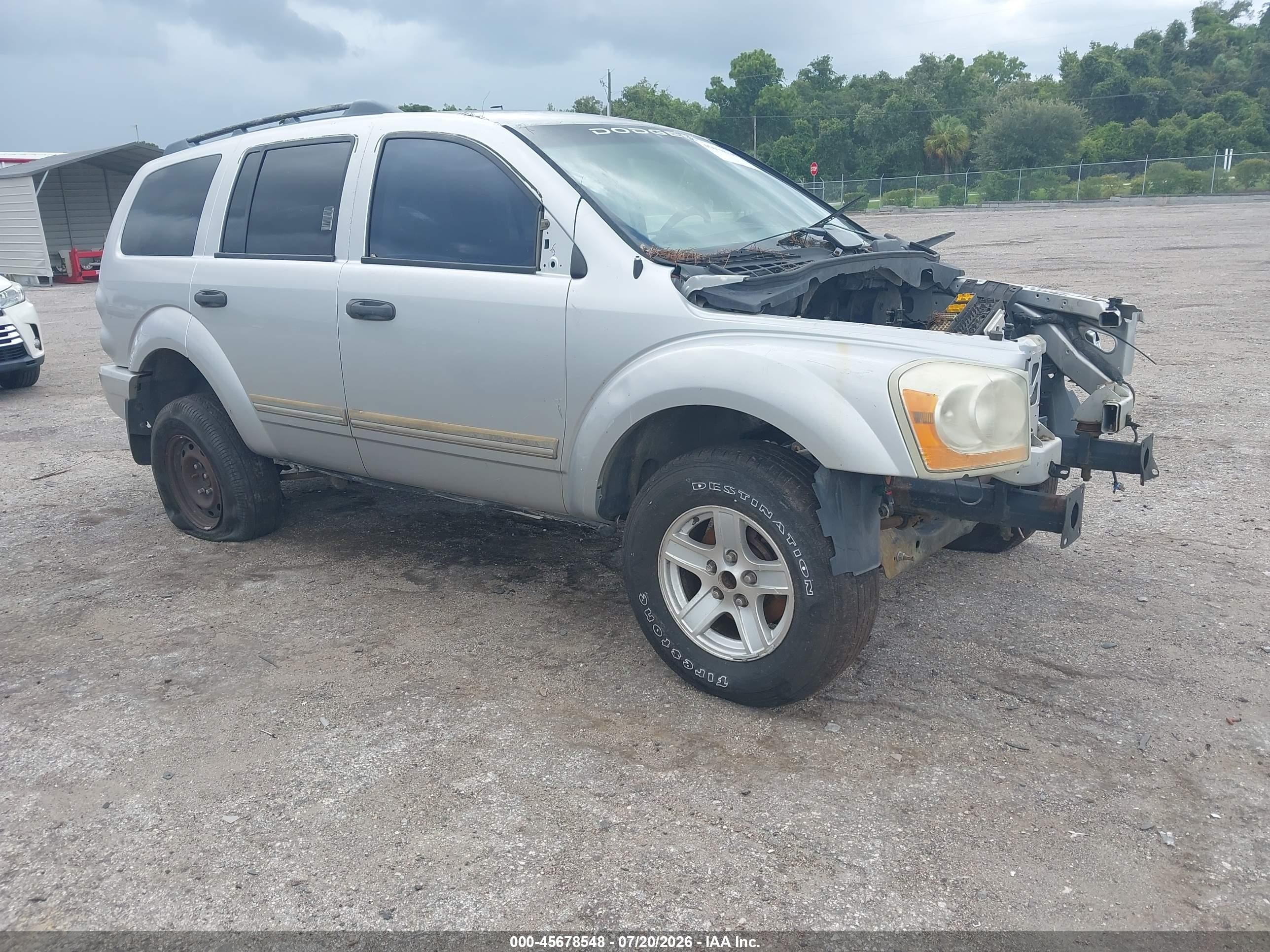 2005 Dodge Durango Limited, VIN 1D4HD58D65F518214 — Stripped