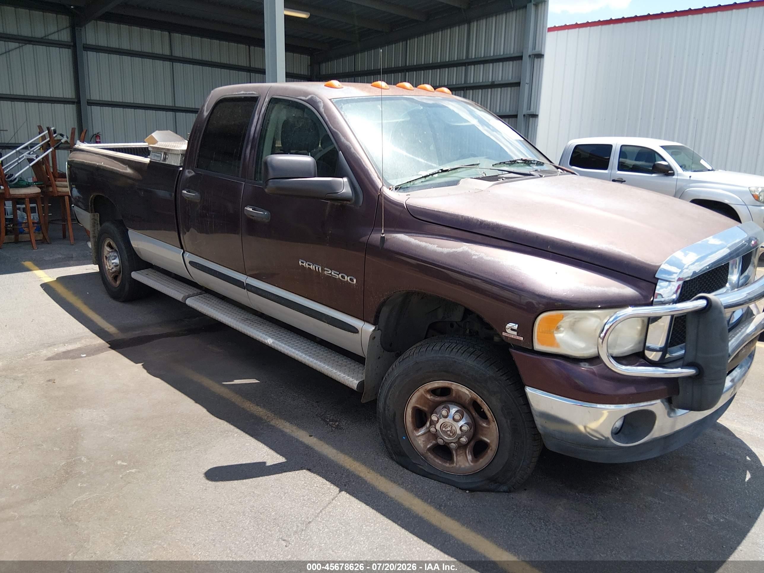 2005 Dodge 2500 SLT, VIN 3D7KS28C15G728254 — Normal wear
