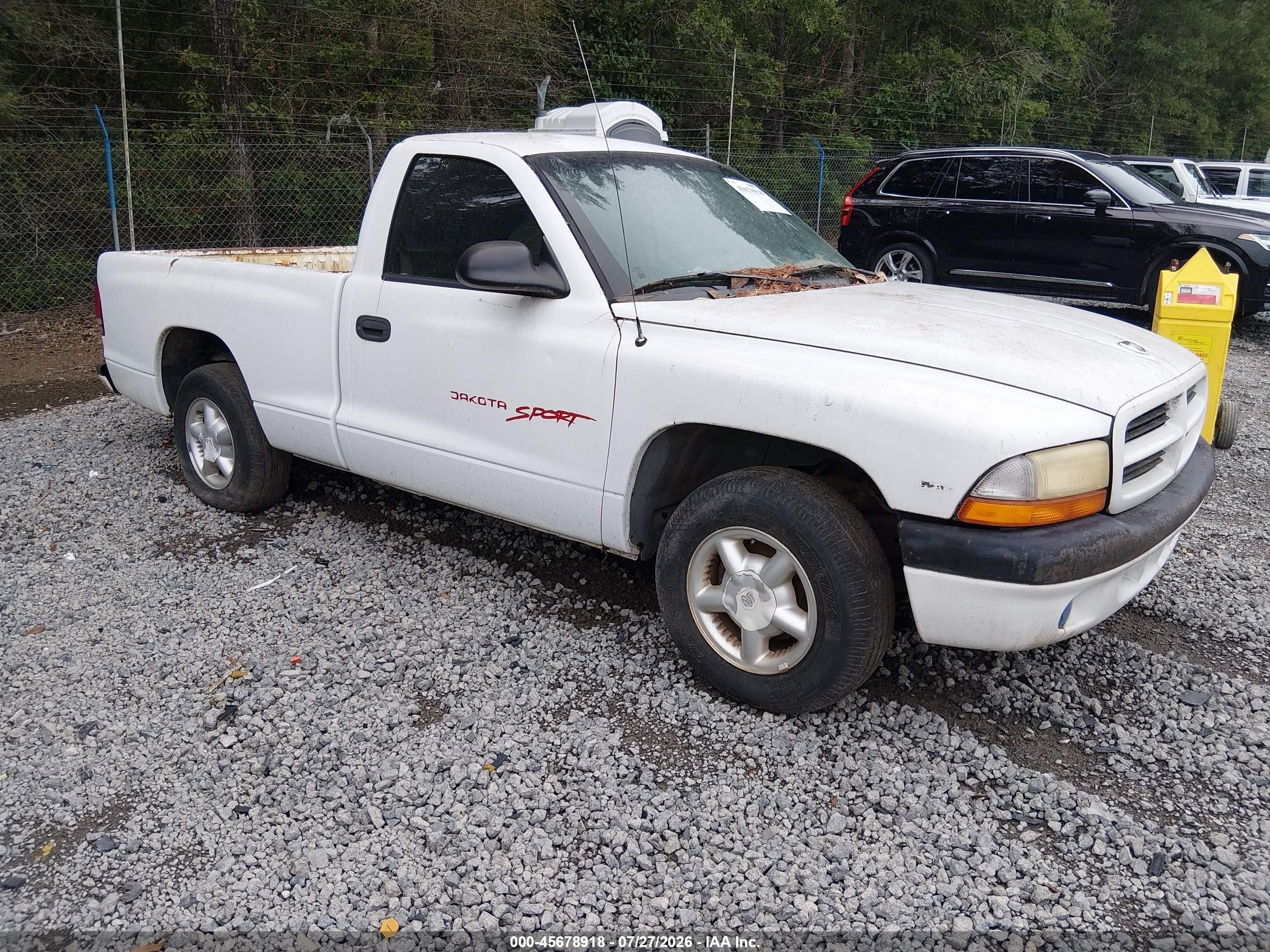 1998 Dodge Dakota Sport, VIN 1B7FL26P7WS563996 — Normal wear