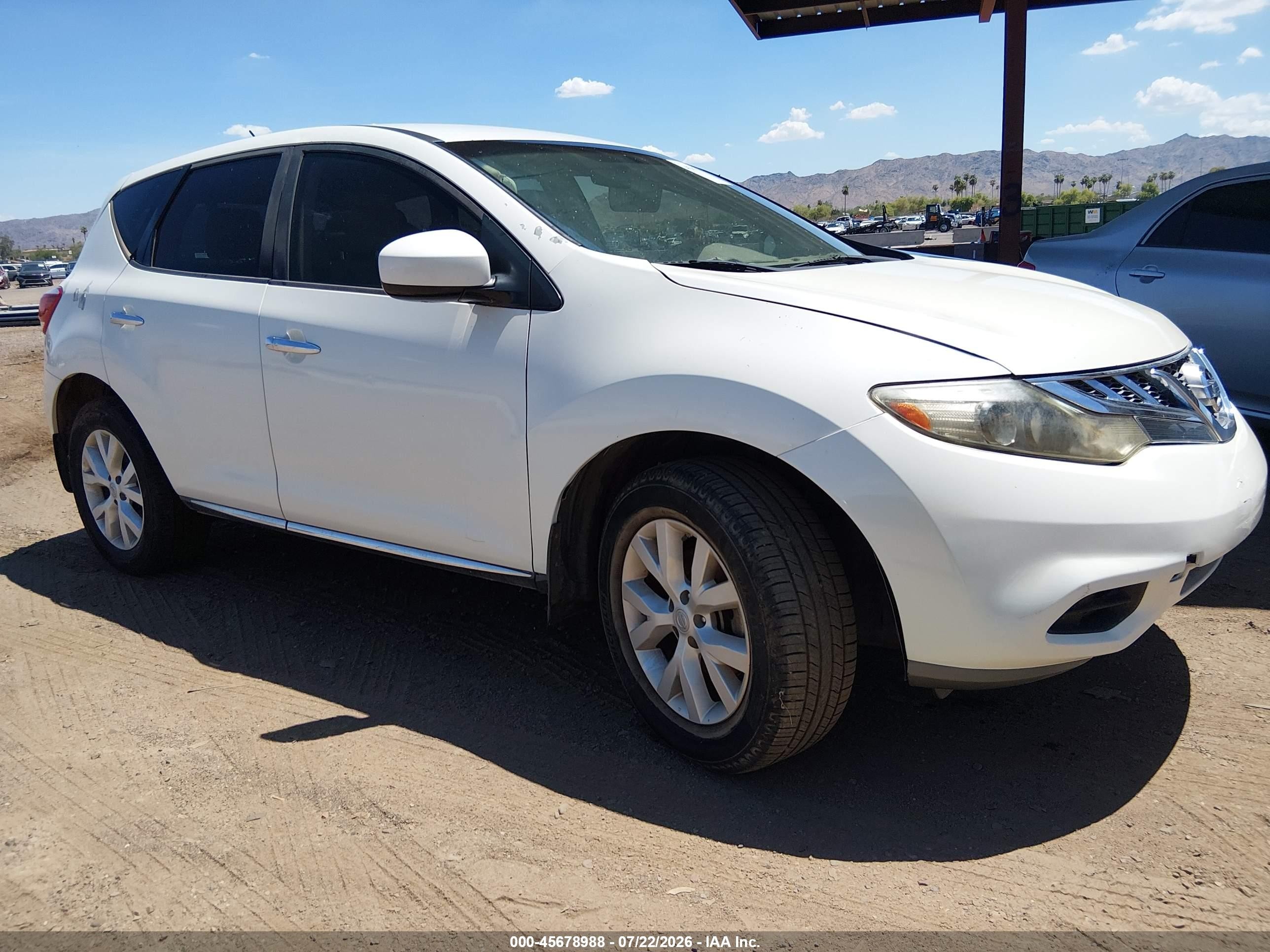 2013 Nissan Murano SV, VIN JN8AZ1MU4DW210119 — Normal wear