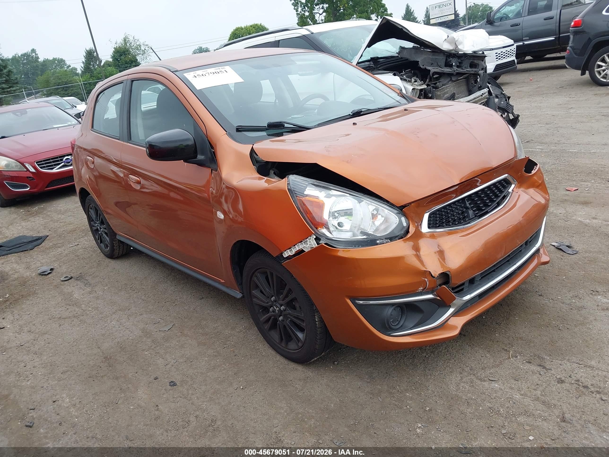 2020 Mitsubishi Mirage LE, VIN ML32A5HJ8LH005519 — Front end