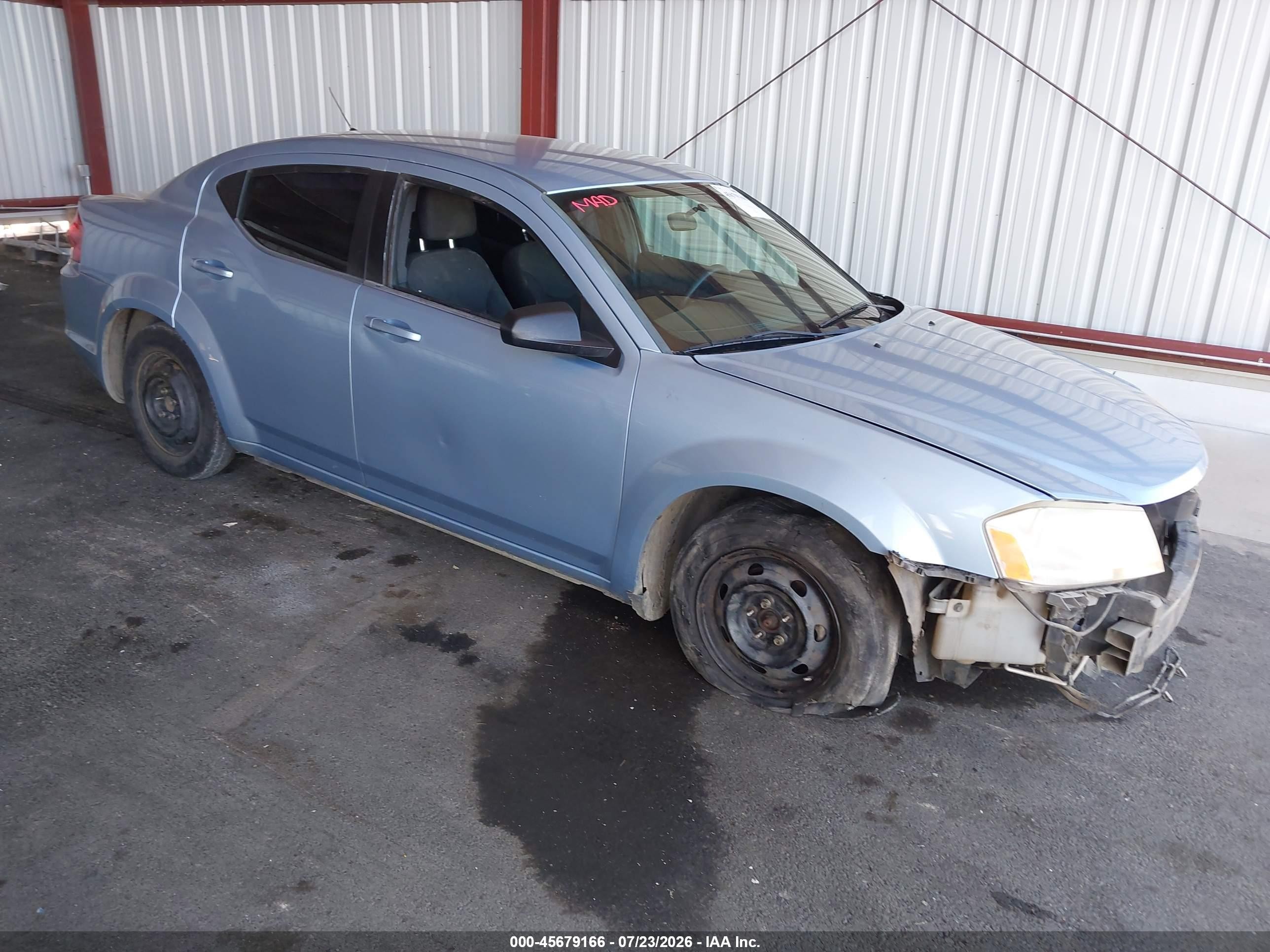 2013 Dodge Avenger SE, VIN 1C3CDZAB6DN558759 — Rear end
