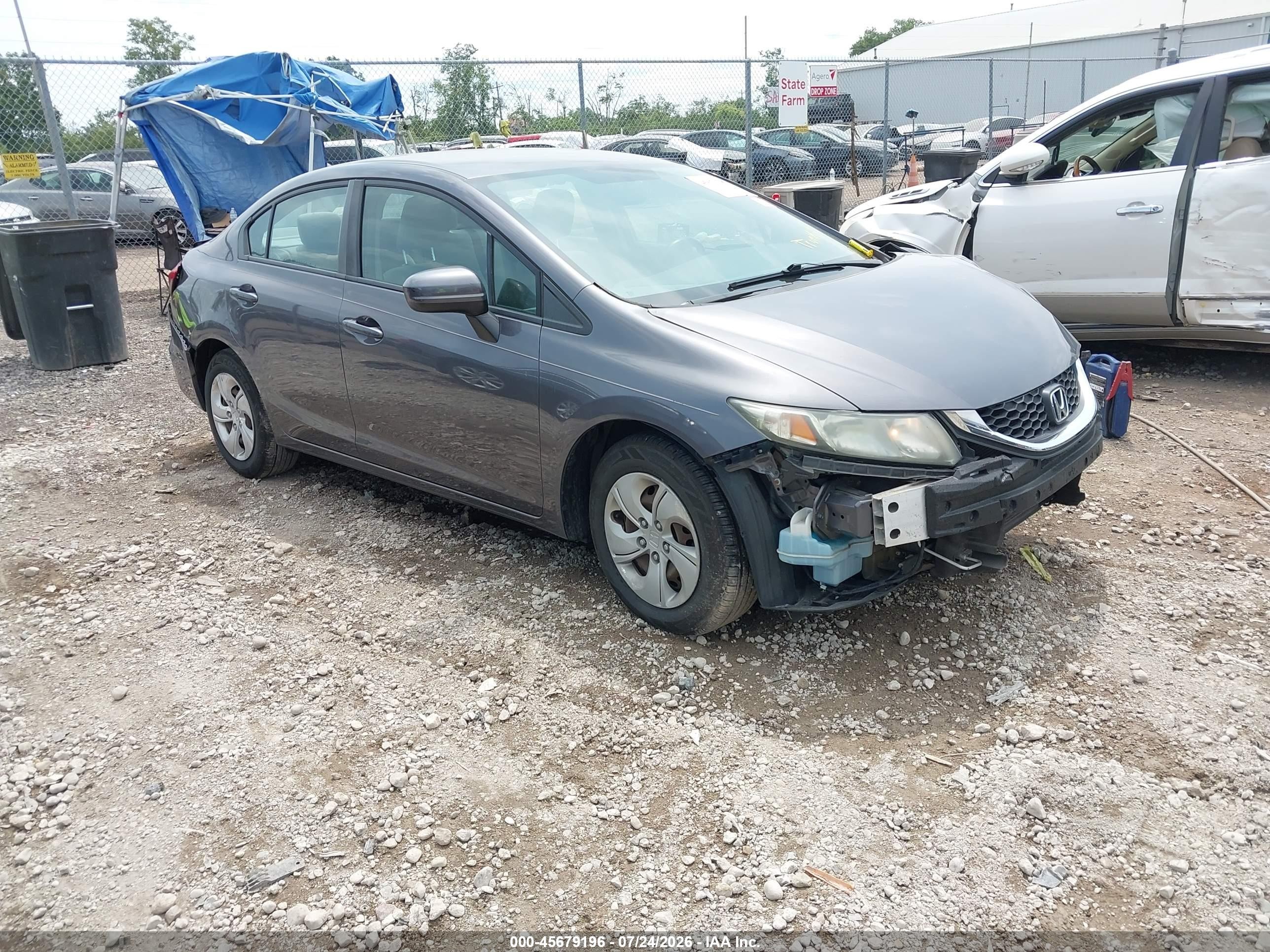 2014 Honda Civic LX, VIN 2HGFB2F56EH545871 — All over