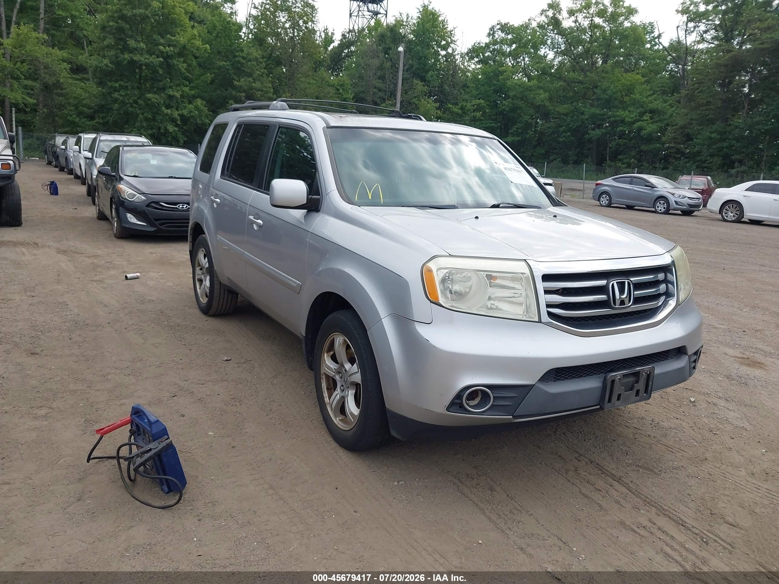 2014 Honda Pilot EX-L, VIN 5FNYF4H7XEB049547 — Normal wear