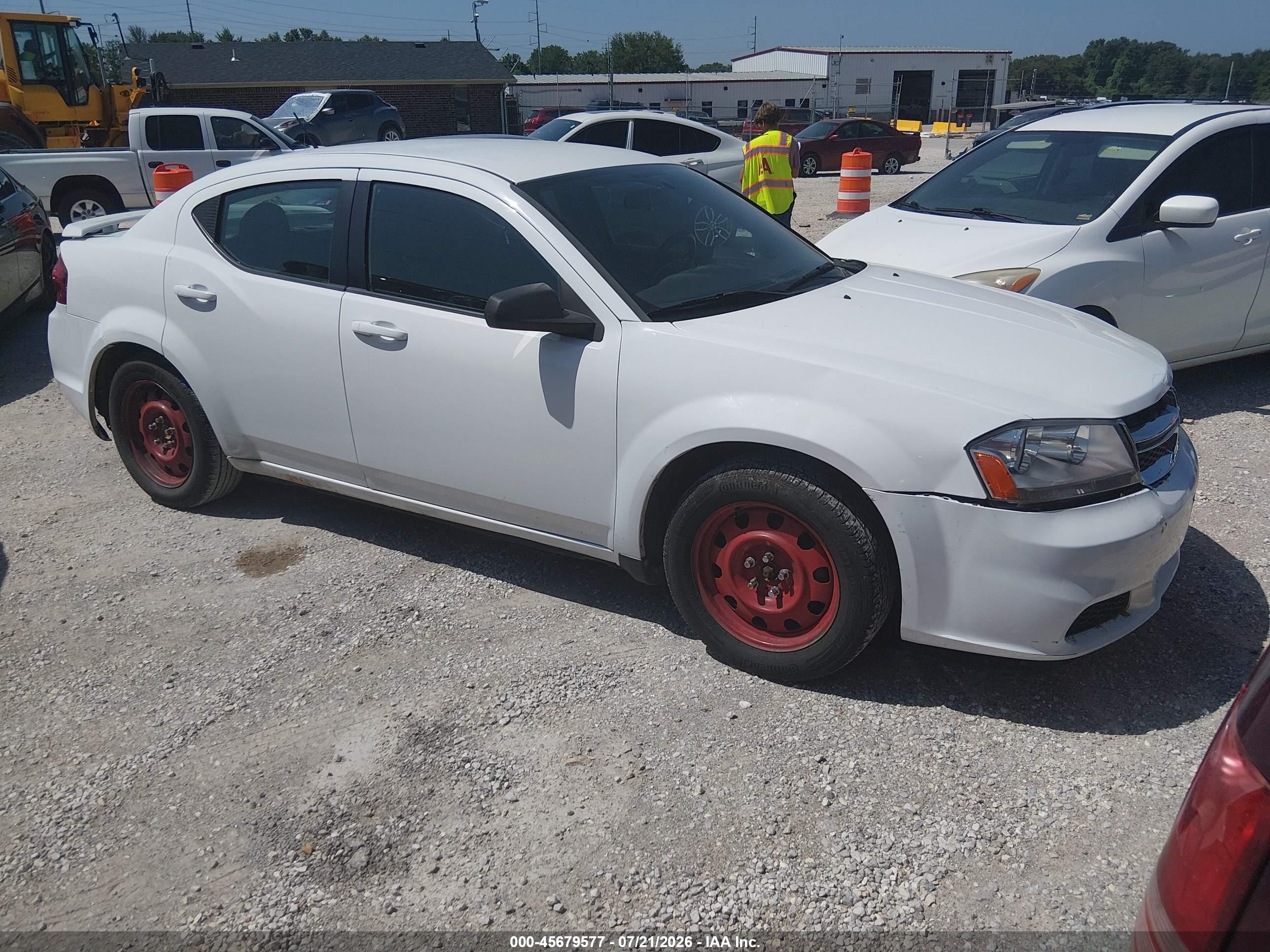 2013 Dodge Avenger SE, VIN 1C3CDZAB1DN627289 — Rear end