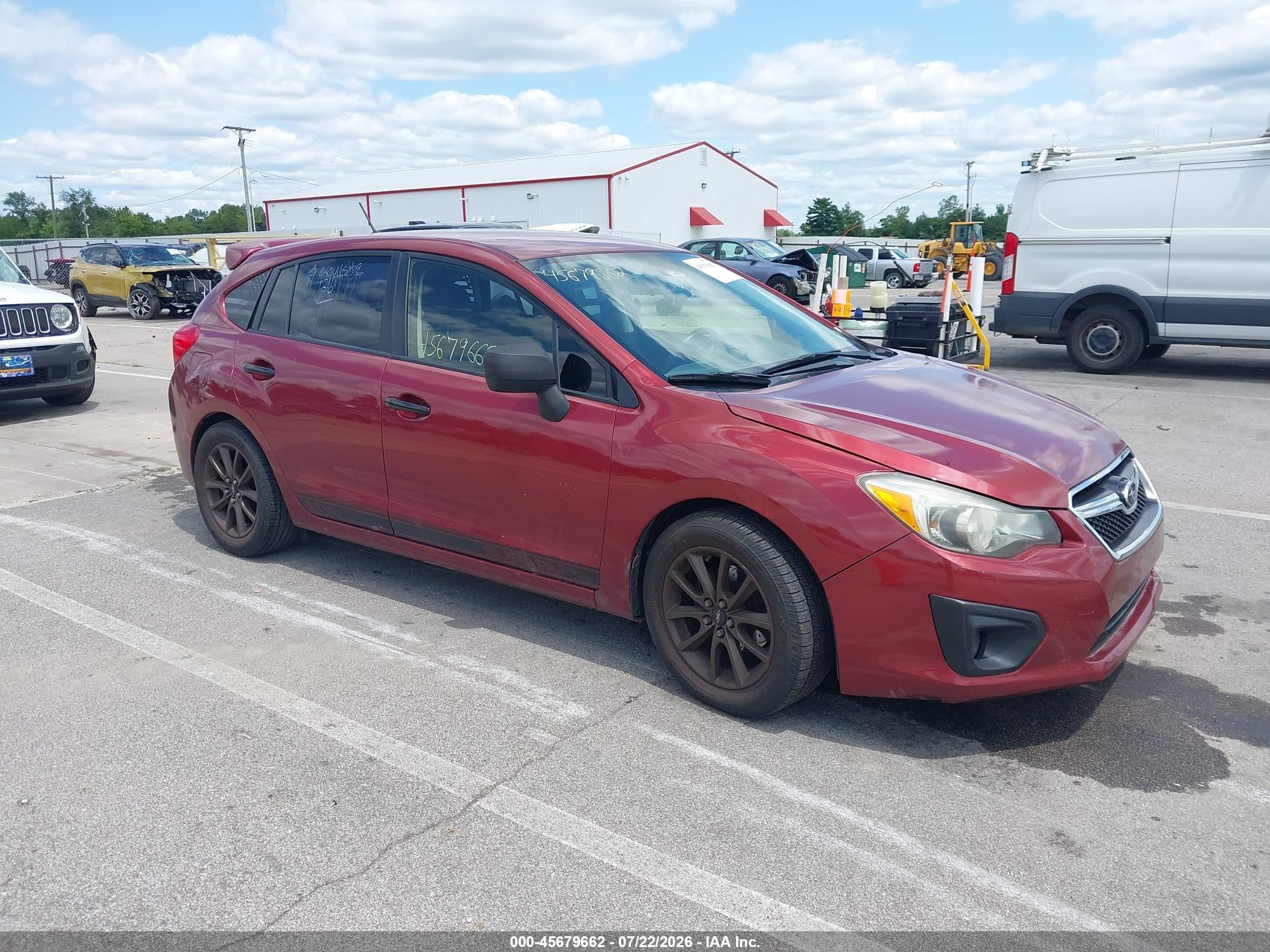 2014 Subaru Impreza Premium, VIN JF1GPAC68E9259411 — Front end