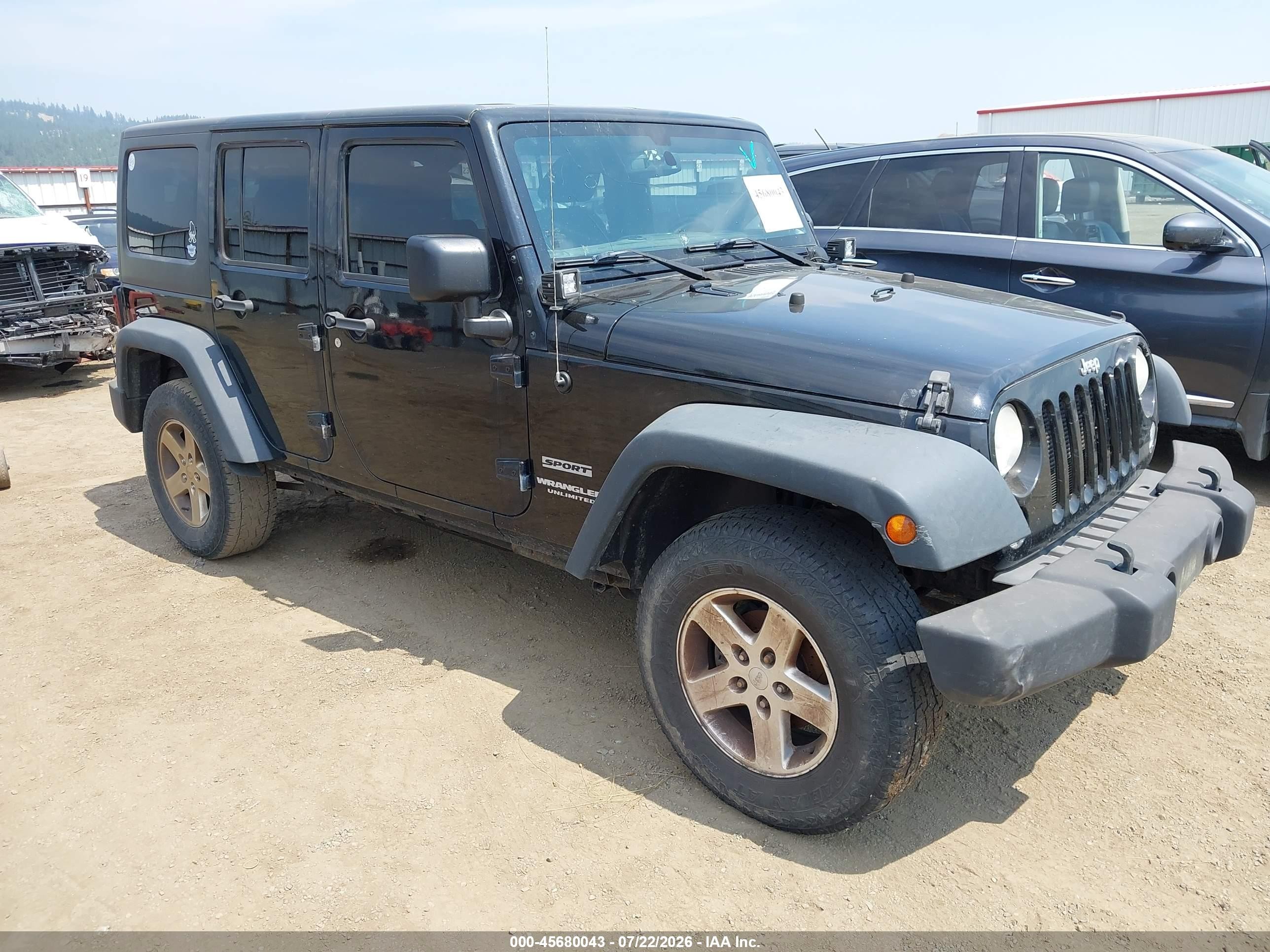 2015 Jeep Wrangler Unlimited Sport, VIN 1C4BJWDG2FL521261 — Обычный износ
