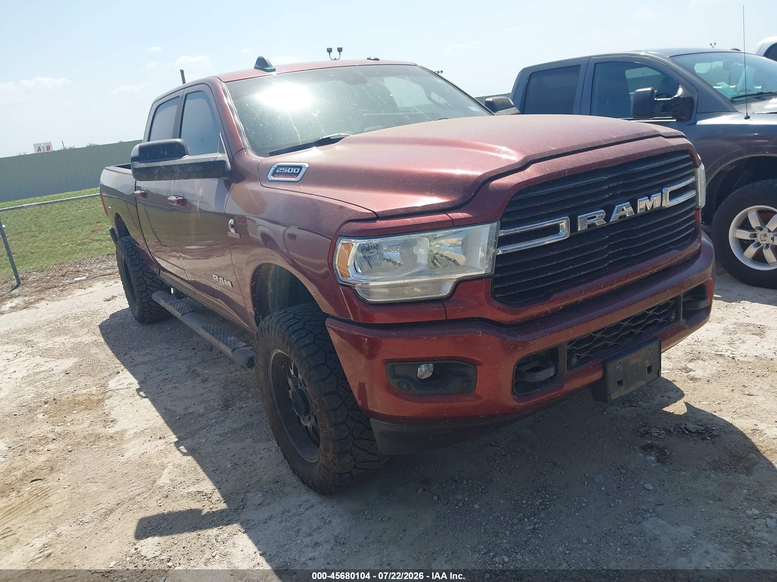 2020 Ram 2500 Big Horn, VIN 3C6UR5DL9LG111095 — Rear end