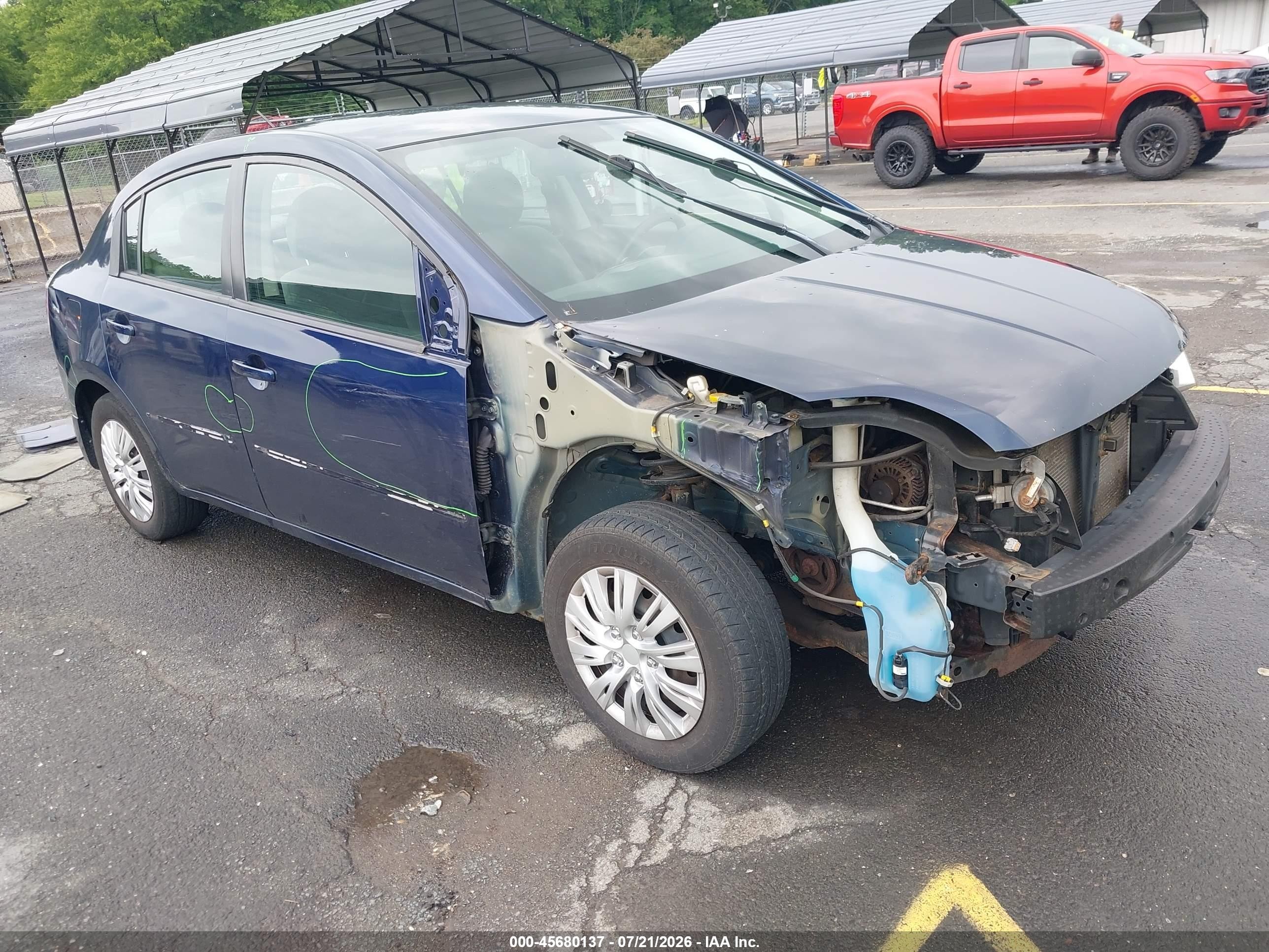 2010 Nissan Sentra SR, VIN 3N1AB6AP3AL612598 — Перед