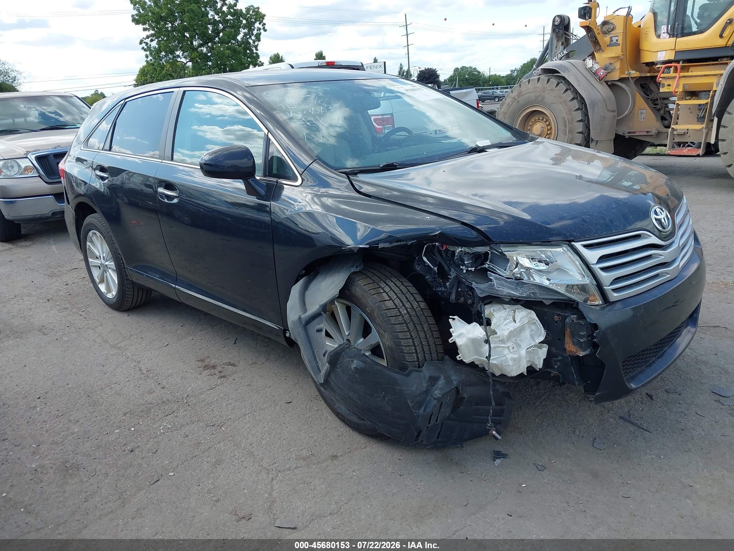 2012 Toyota Venza XLE, VIN 4T3BA3BB1CU030033 — Front end