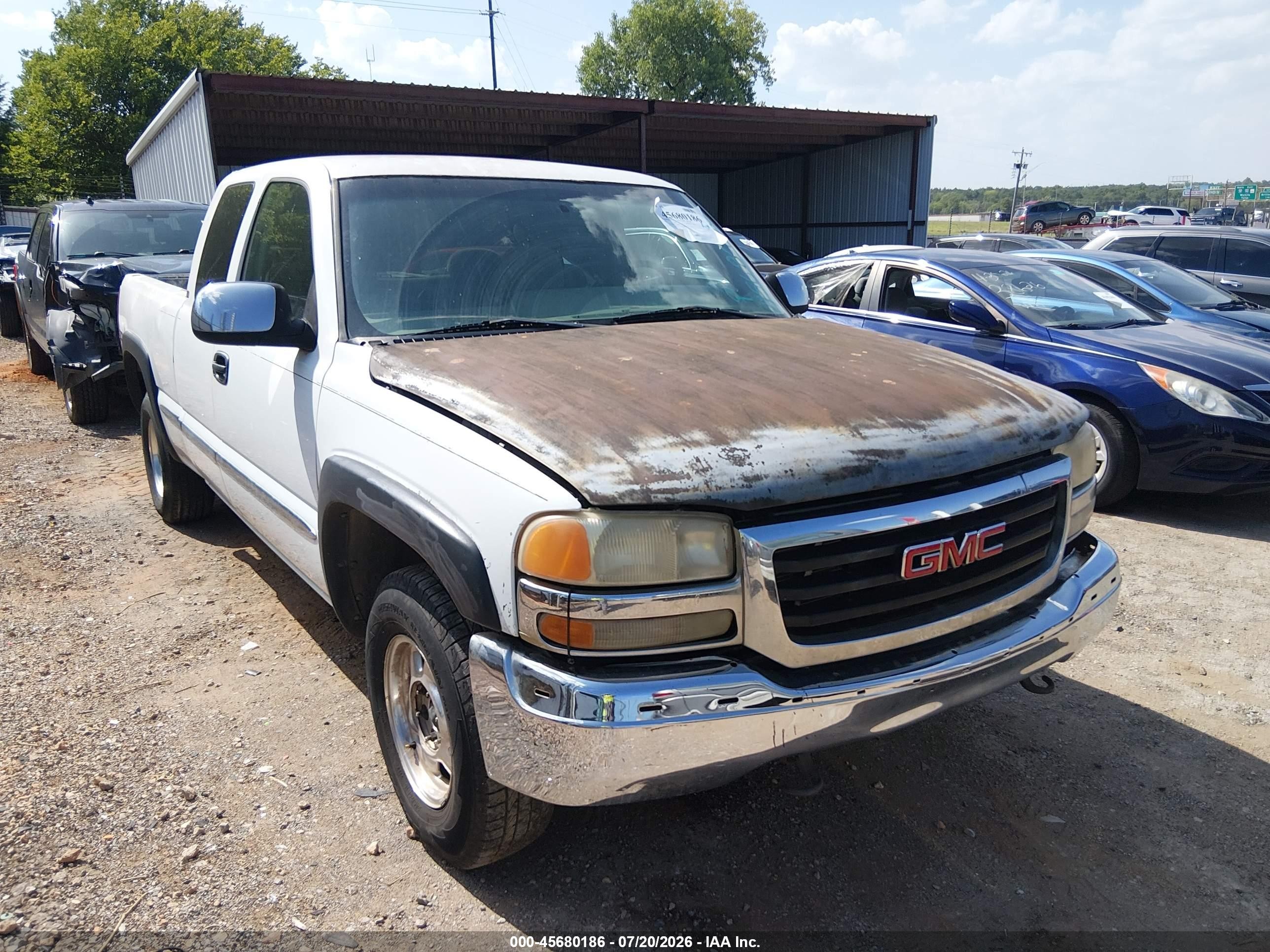 2001 GMC Sierra 1500 SLE, VIN 1GTEK19T01E141884 — Обычный износ