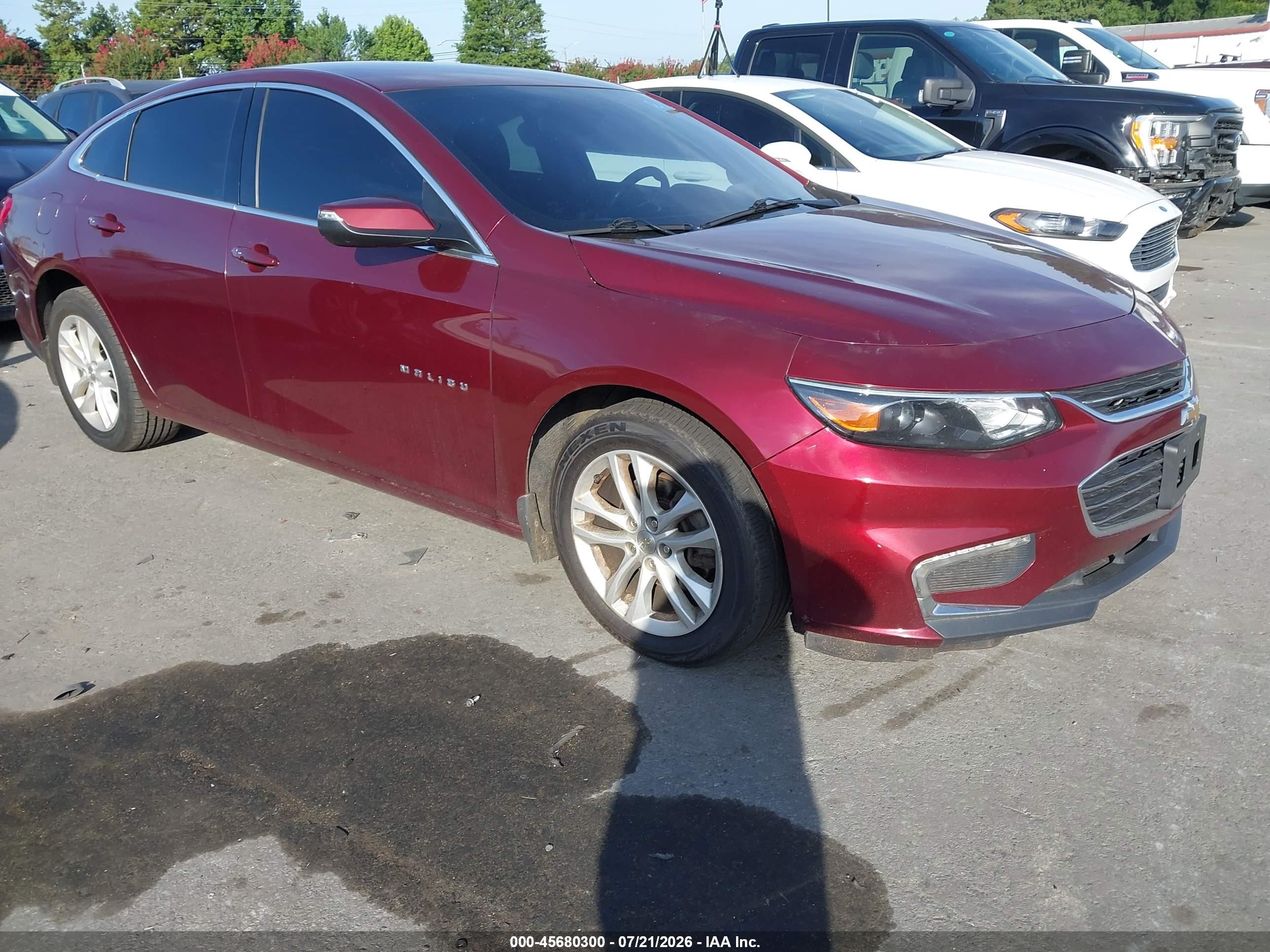 2016 Chevrolet Malibu LT, VIN 1G1ZE5ST7GF224394 — Normal wear