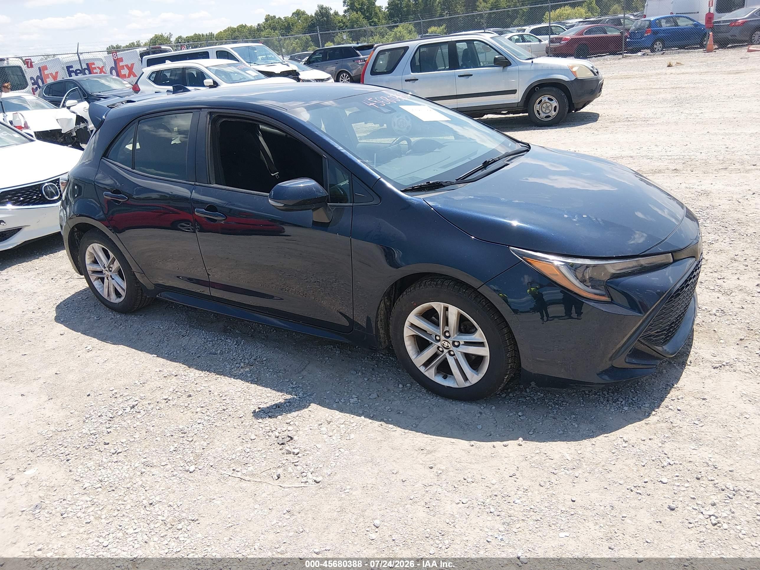 2019 Toyota Corolla SE, VIN JTNK4RBE2K3028678 — Side