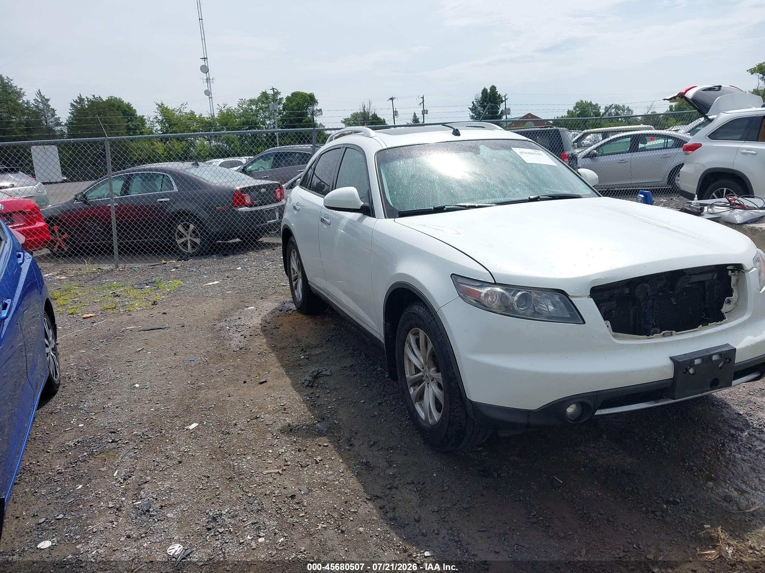 2008 Infiniti FX, VIN JNRAS08W38X209484 — Front end