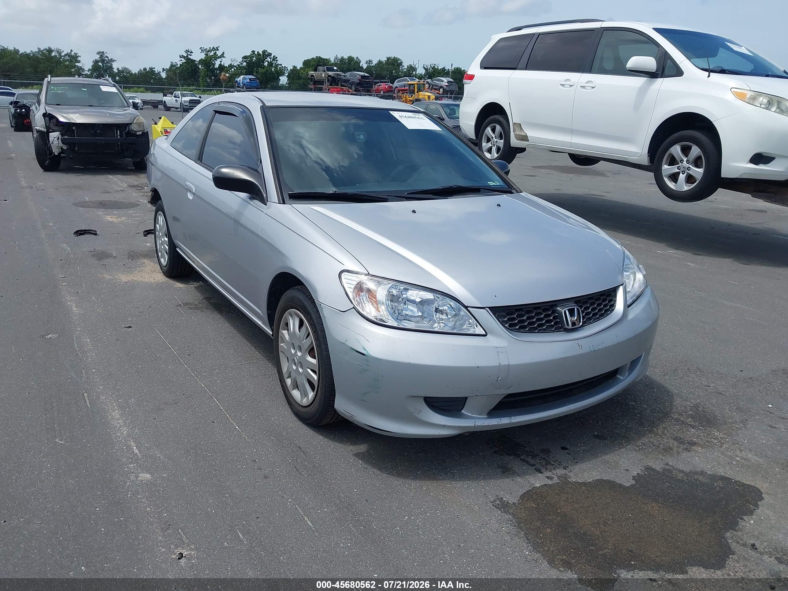 2005 Honda Civic LX, VIN 1HGEM22555L037812 — Rear end