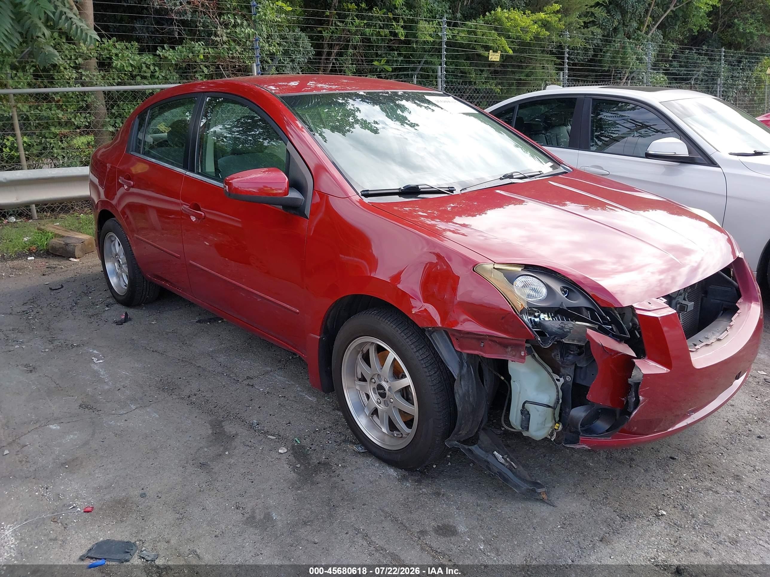 2007 Nissan Sentra S, VIN 3N1AB61E47L663700 — Front end