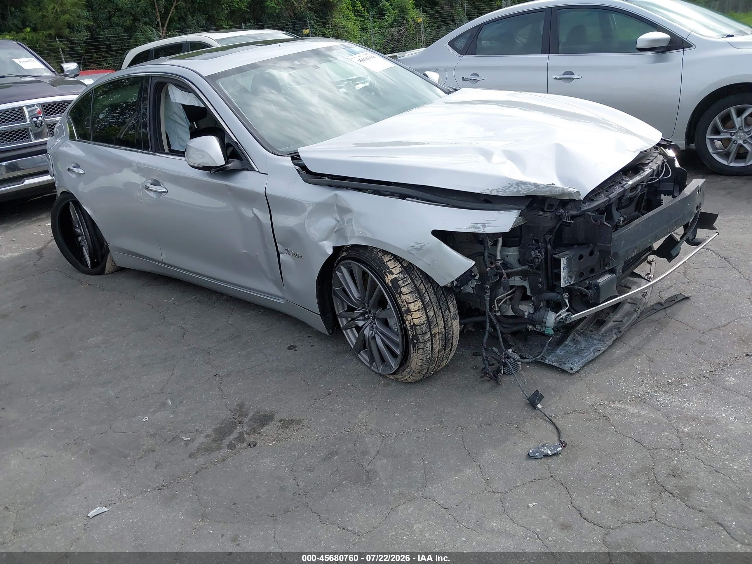2016 Infiniti Q50 Red Sport 400, VIN JN1FV7AR7GM450851 — All over