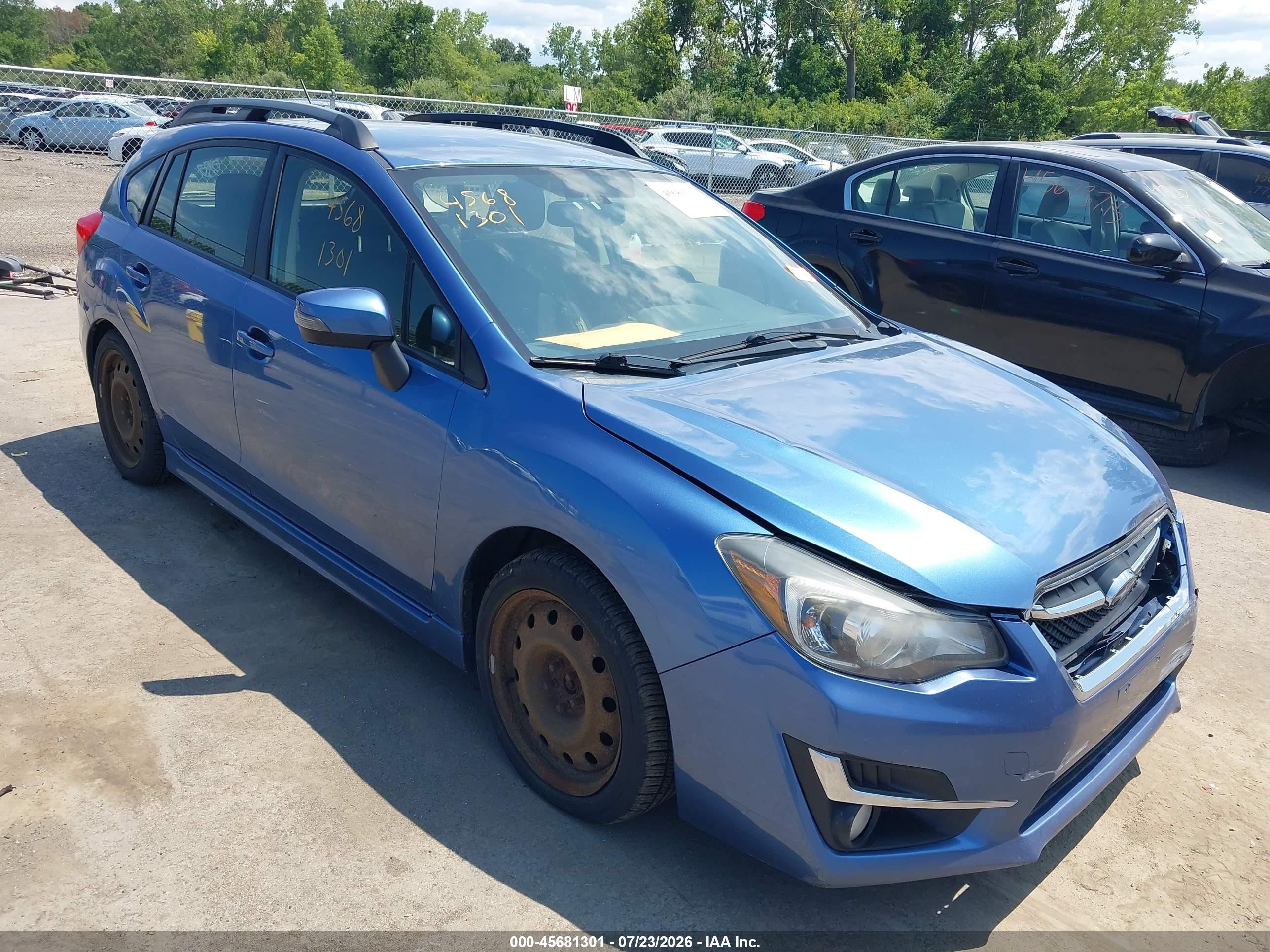 2015 Subaru Impreza Special Sports Premium, VIN JF1GPAT64F8205028 — Hail
