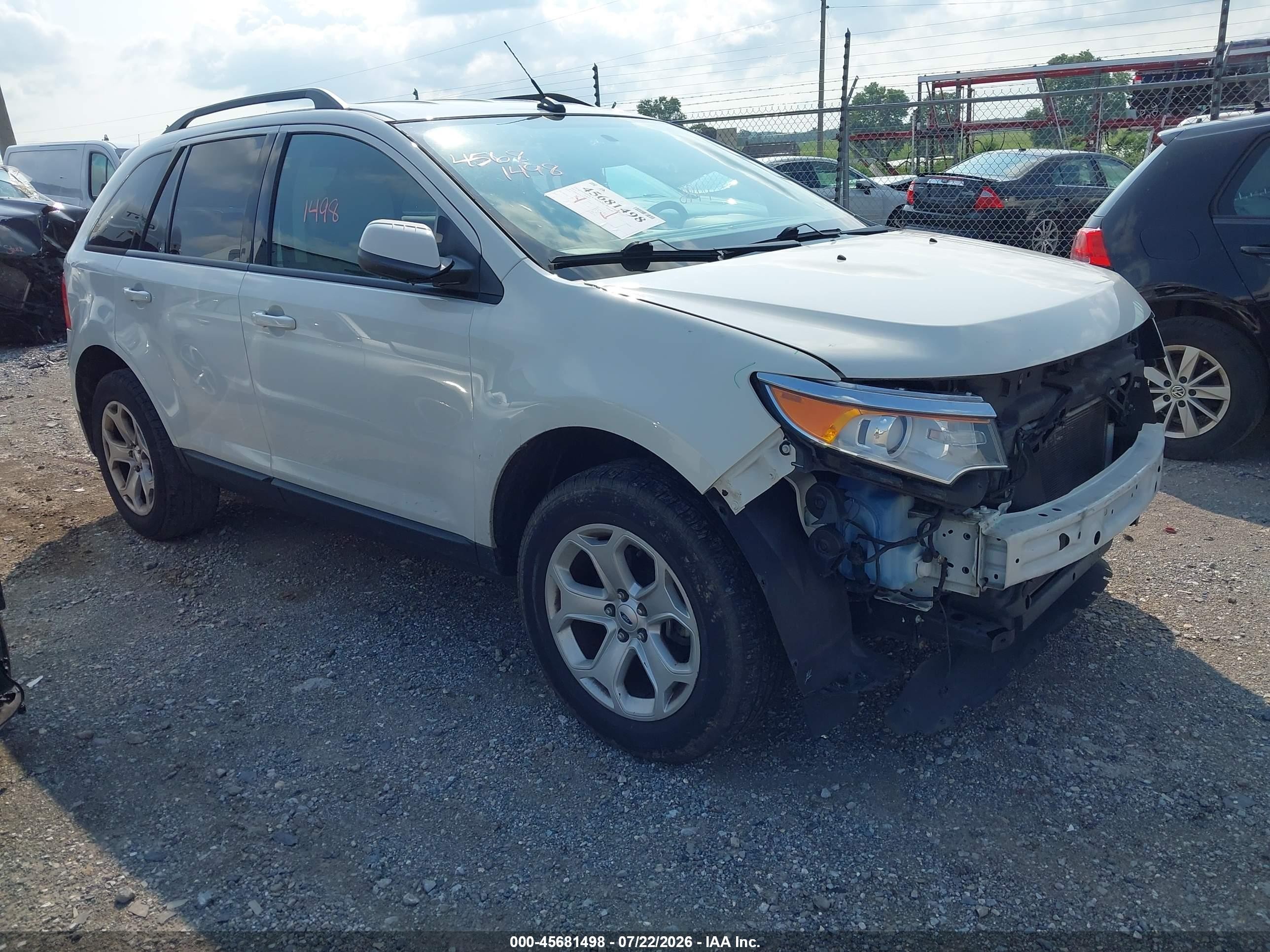 2013 Ford Edge SEL, VIN 2FMDK3JCXDBA85225 — Front end