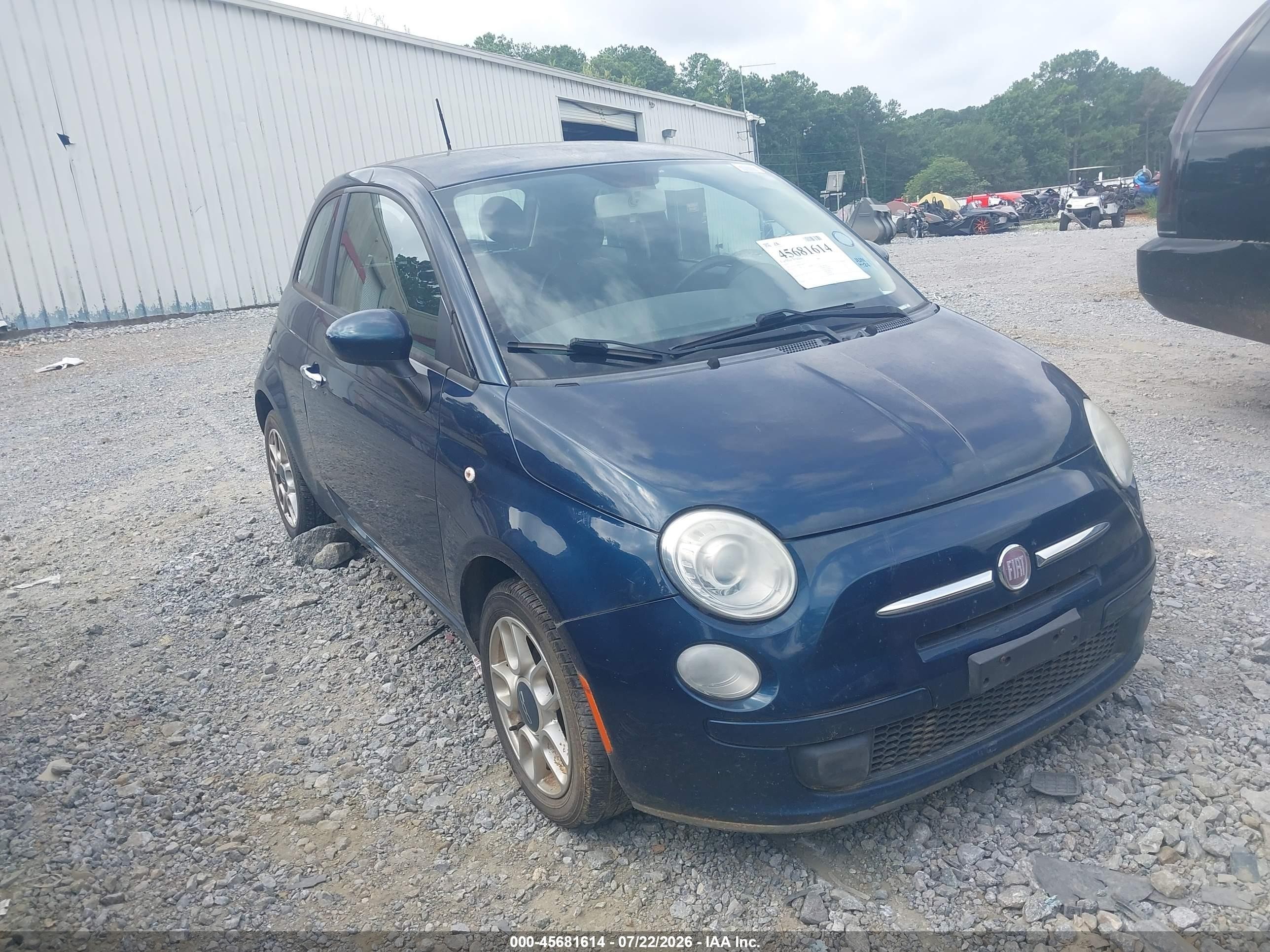 2013 FIAT 500 Pop, VIN 3C3CFFAR4DT548365 — Rear end